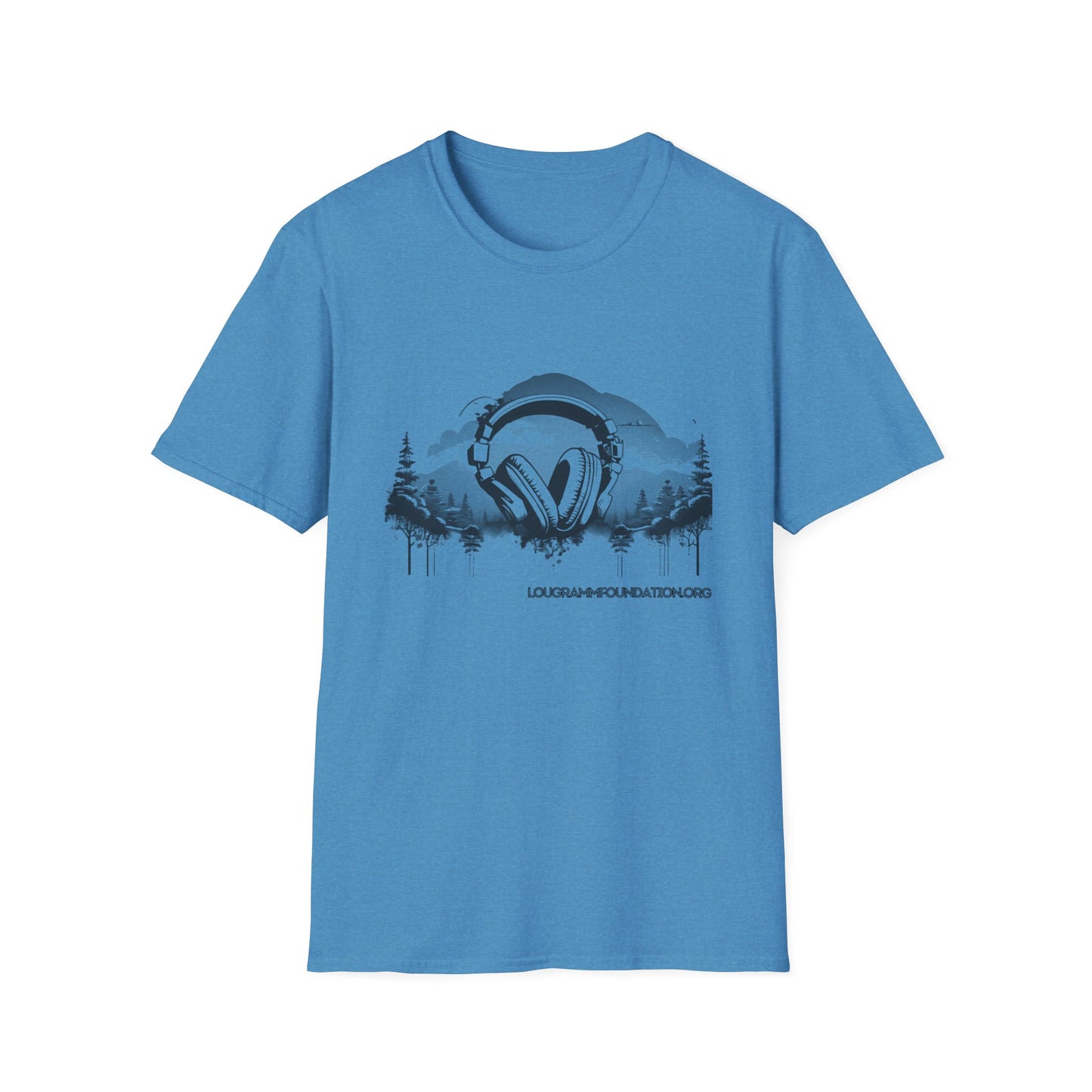 Headphones Sky Unisex Softstyle T-Shirt