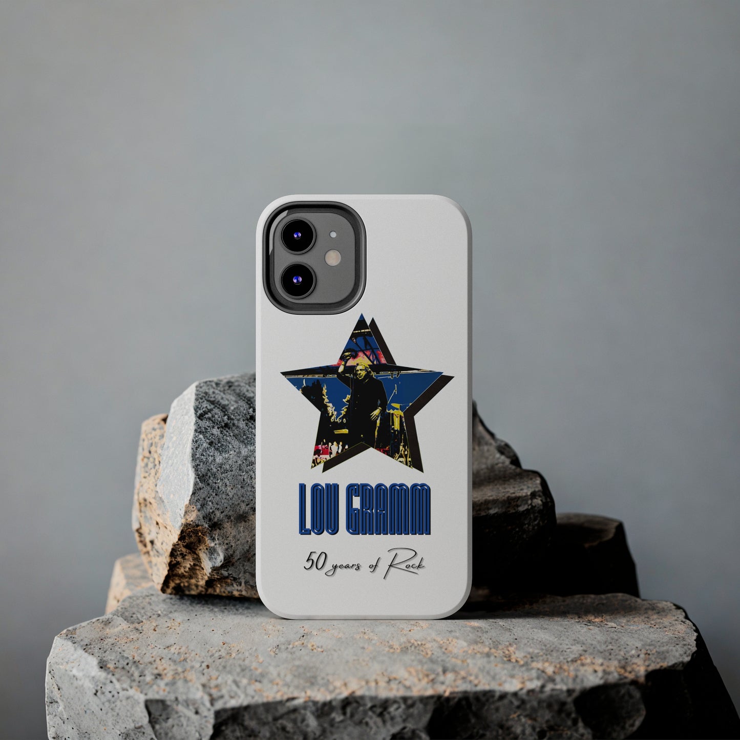 Lou Gramm 50 Years of Rock - Blue Star iPhone Case