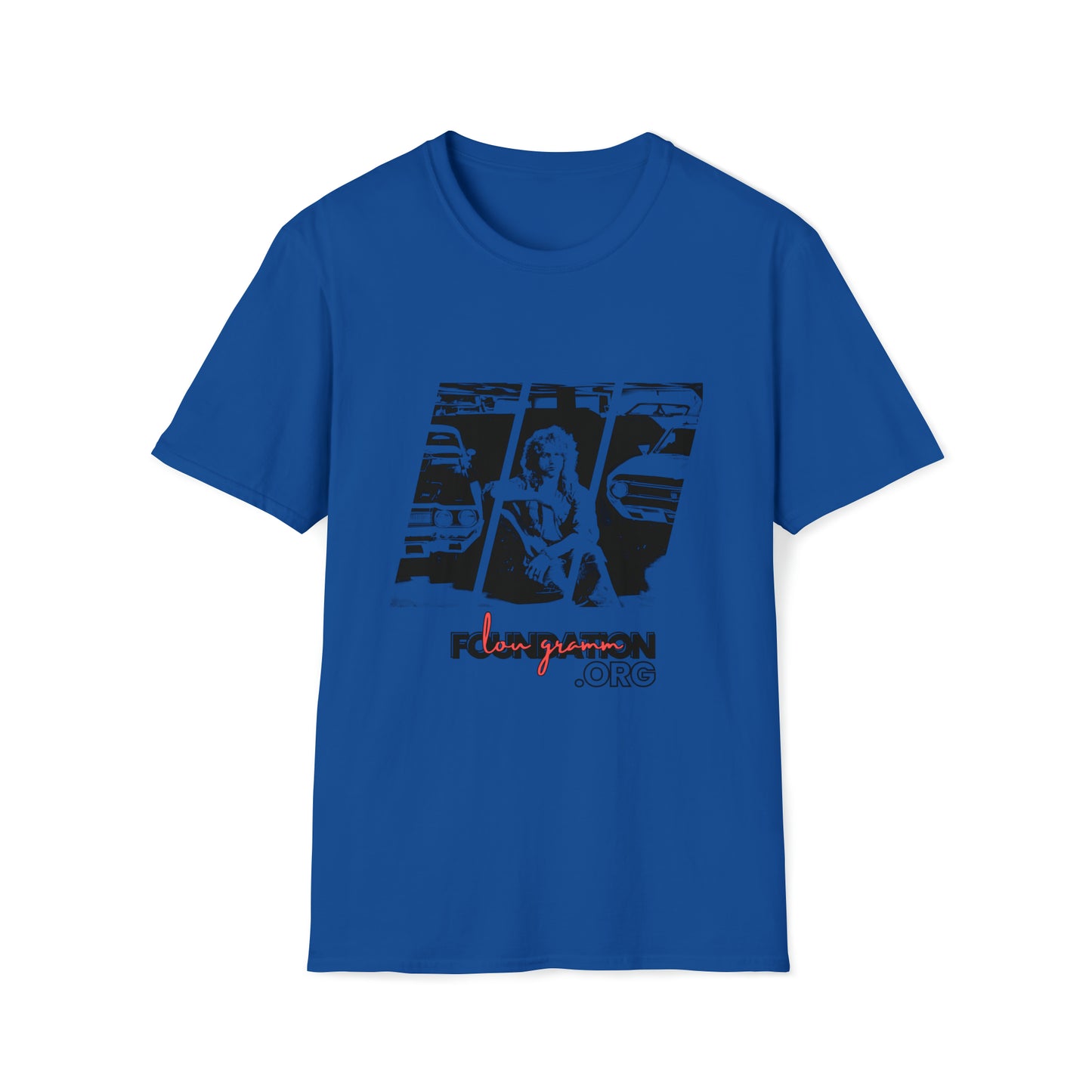 Lou’s Garage Black logo - Unisex Softstyle T-Shirt