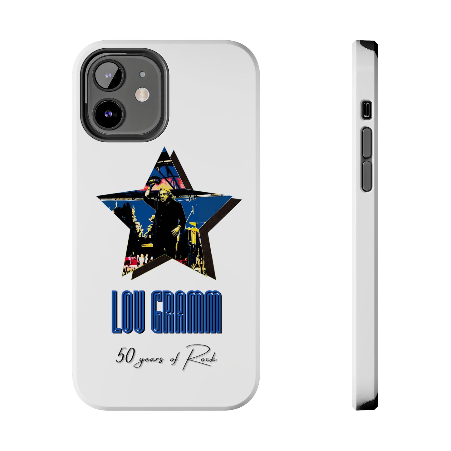 Lou Gramm 50 Years of Rock - Blue Star iPhone Case