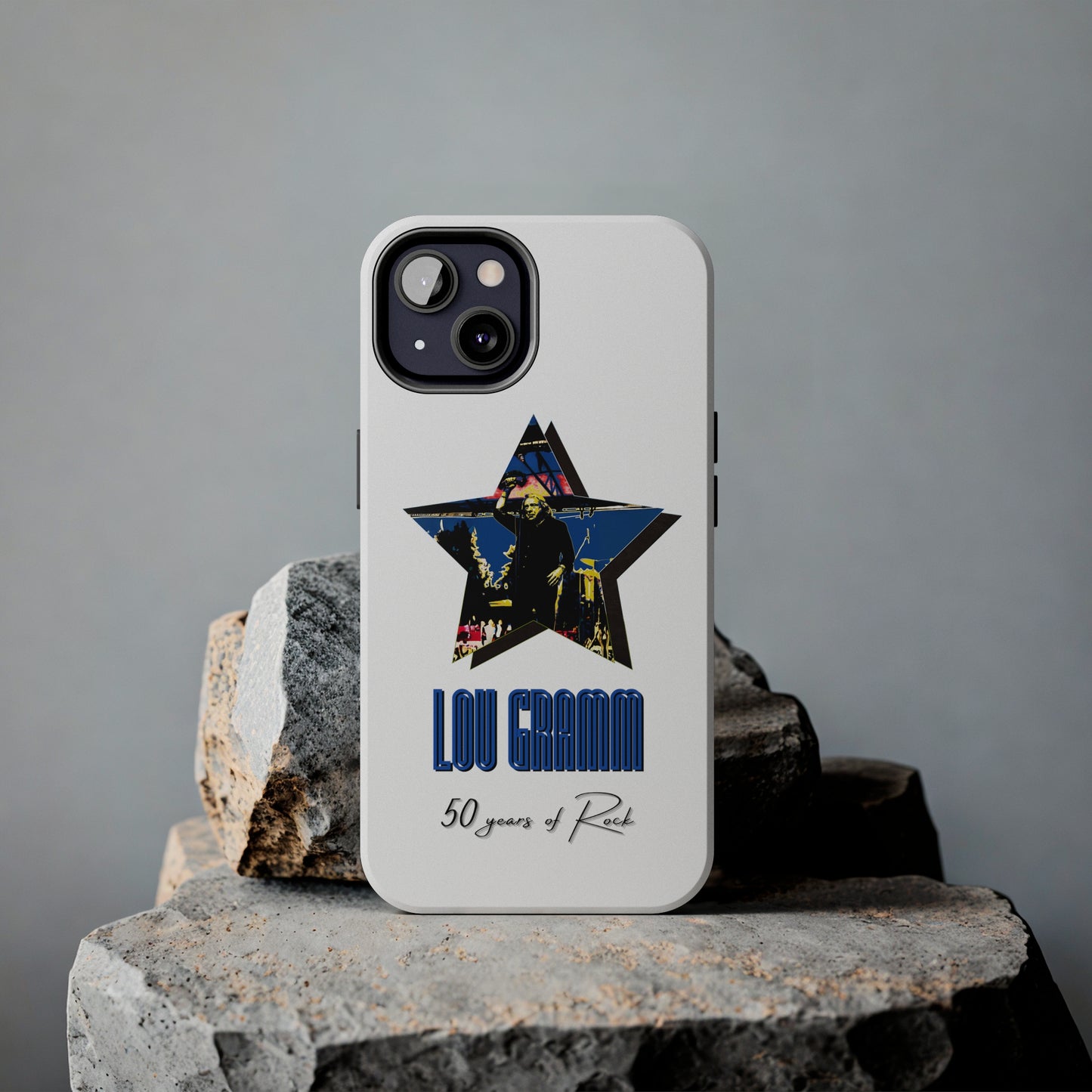 Lou Gramm 50 Years of Rock - Blue Star iPhone Case