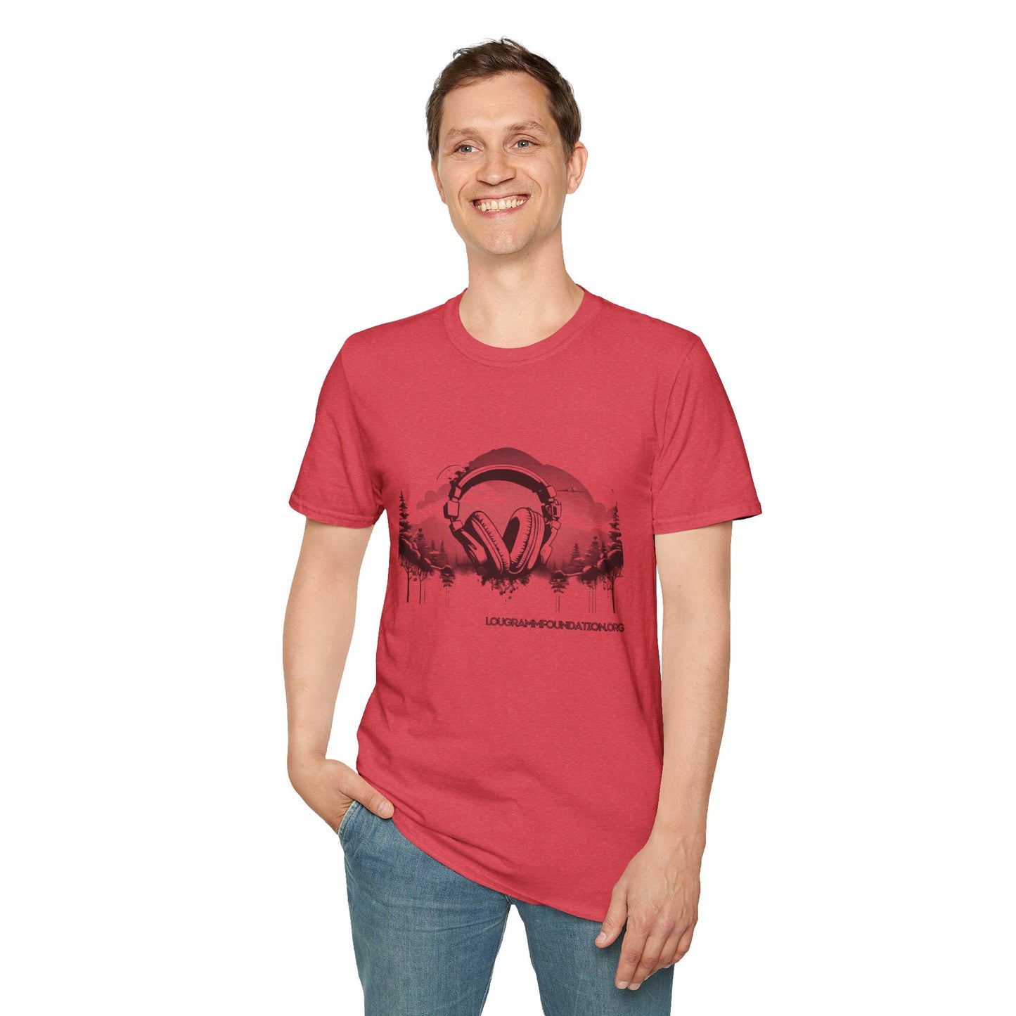 Headphones Sky Unisex Softstyle T-Shirt