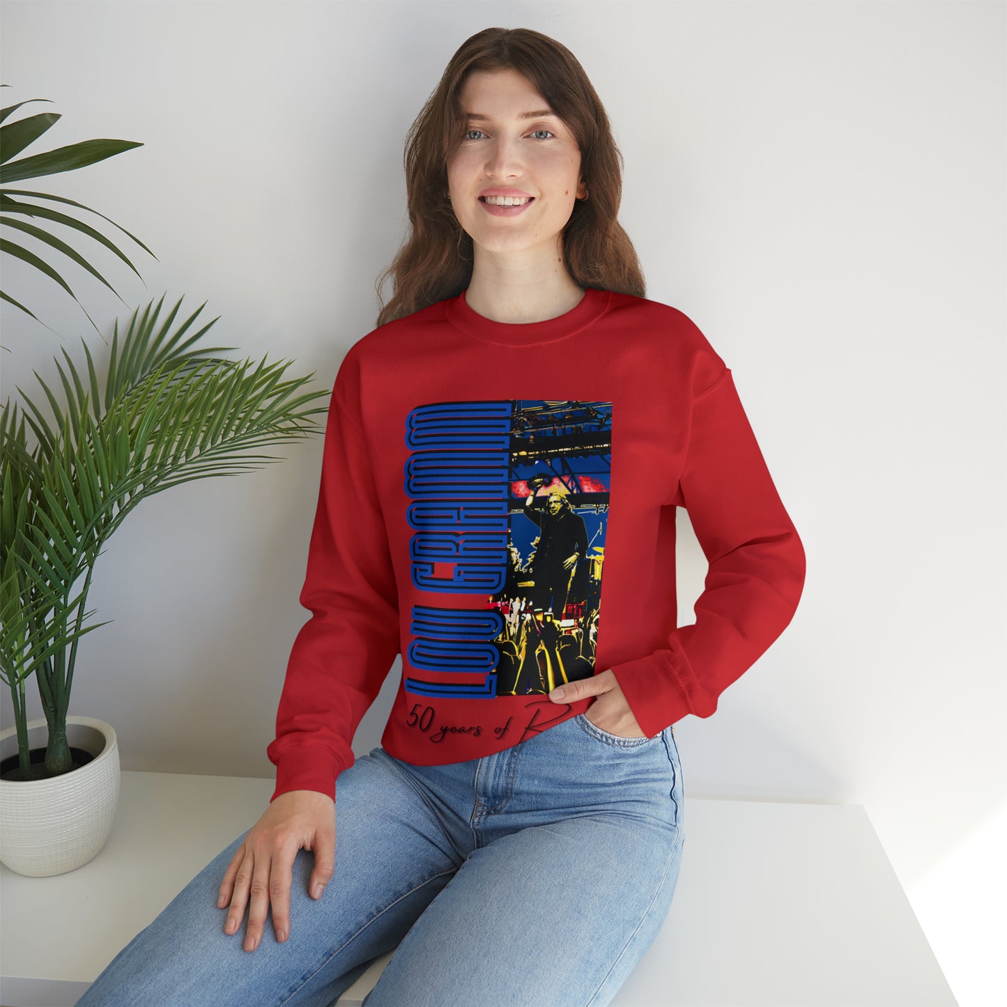 Lou Gramm 50 Years of Rock - Unisex Heavy Blend™ Crewneck Sweatshirt
