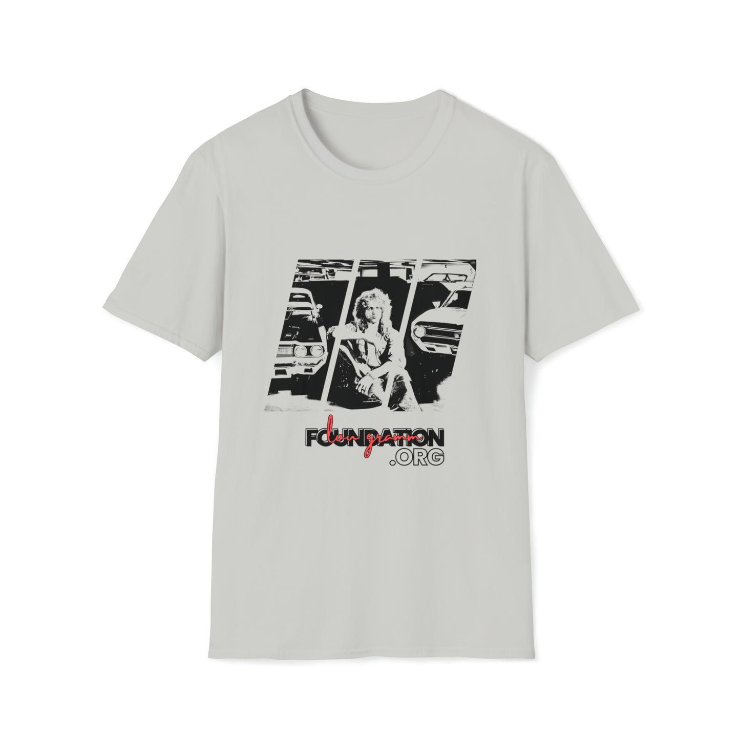 Lou’s Garage Black logo - Unisex Softstyle T-Shirt