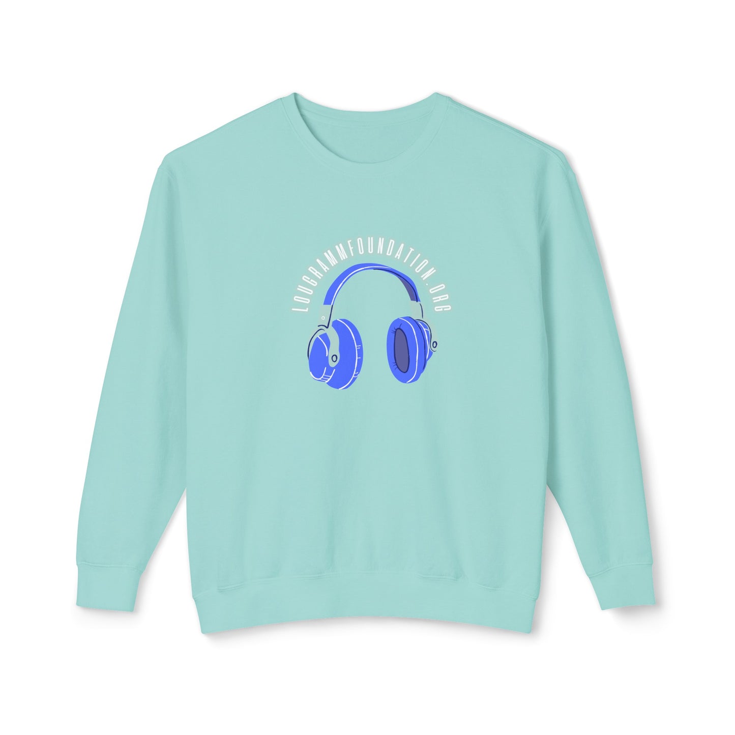 Headphones Lightweight Crewneck Sweatshirt