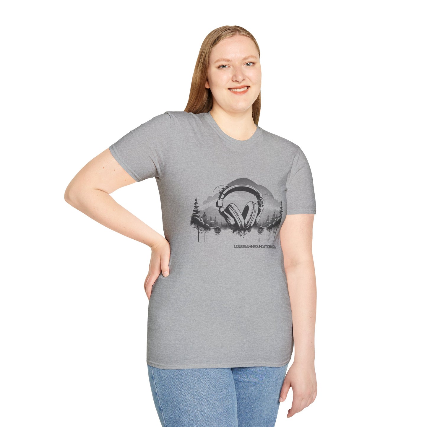 Headphones Sky Unisex Softstyle T-Shirt