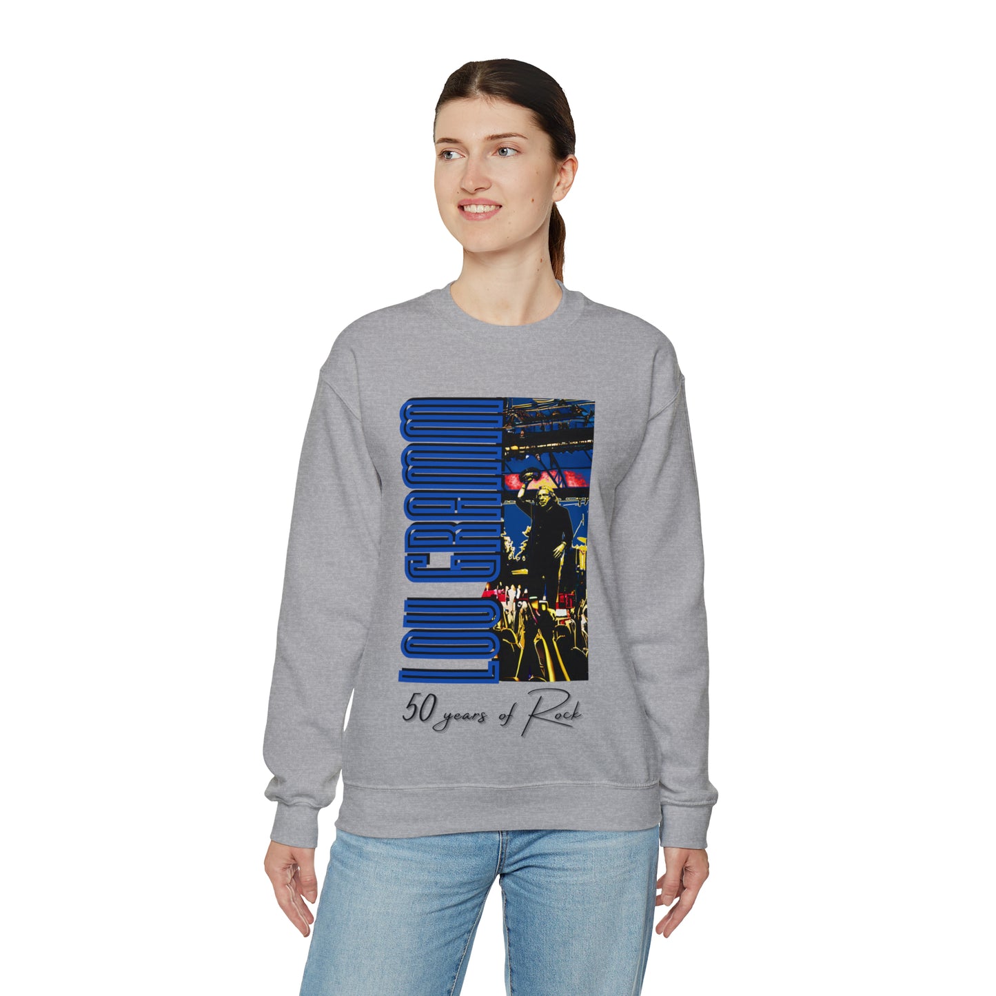 Lou Gramm 50 Years of Rock - Unisex Heavy Blend™ Crewneck Sweatshirt