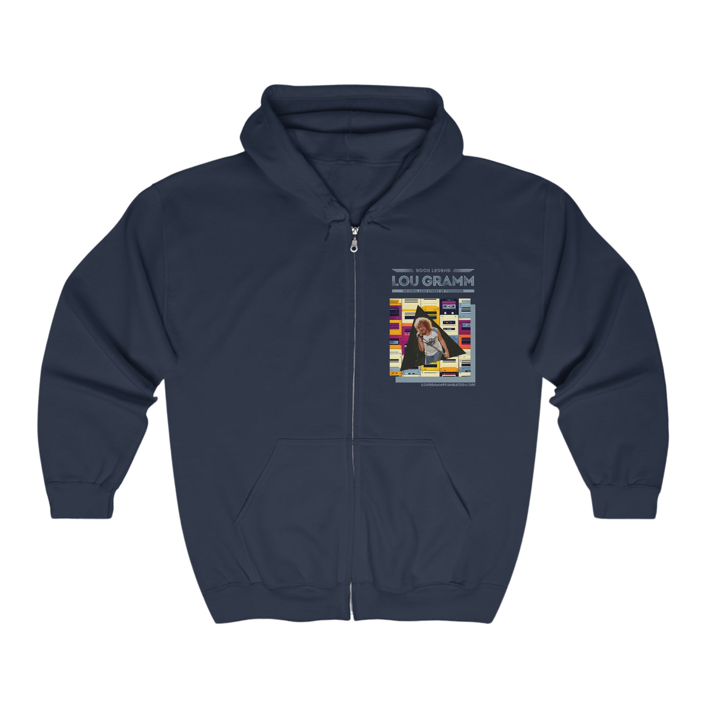 Rock Legend Lou Gramm Unisex Heavy Blend™ Full Zip Hooded Sweatshirt