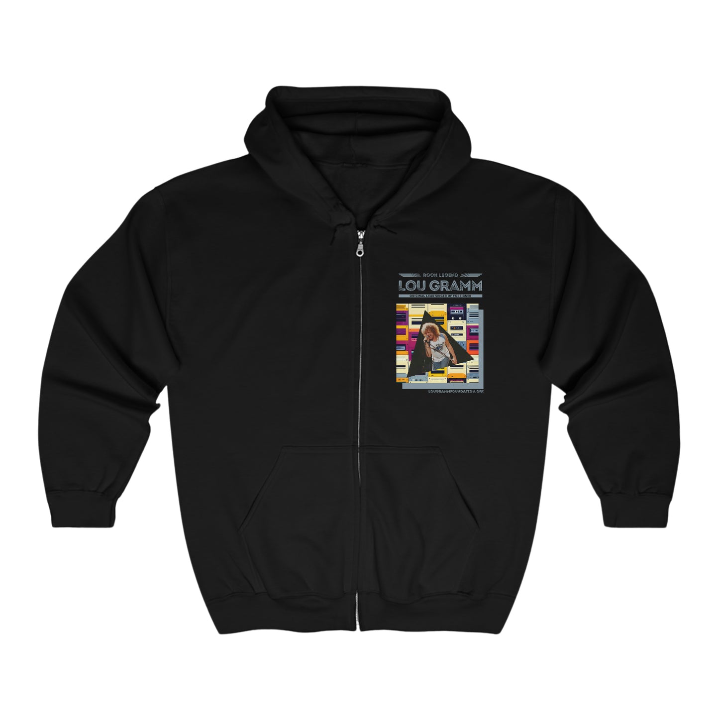 Rock Legend Lou Gramm Unisex Heavy Blend™ Full Zip Hooded Sweatshirt