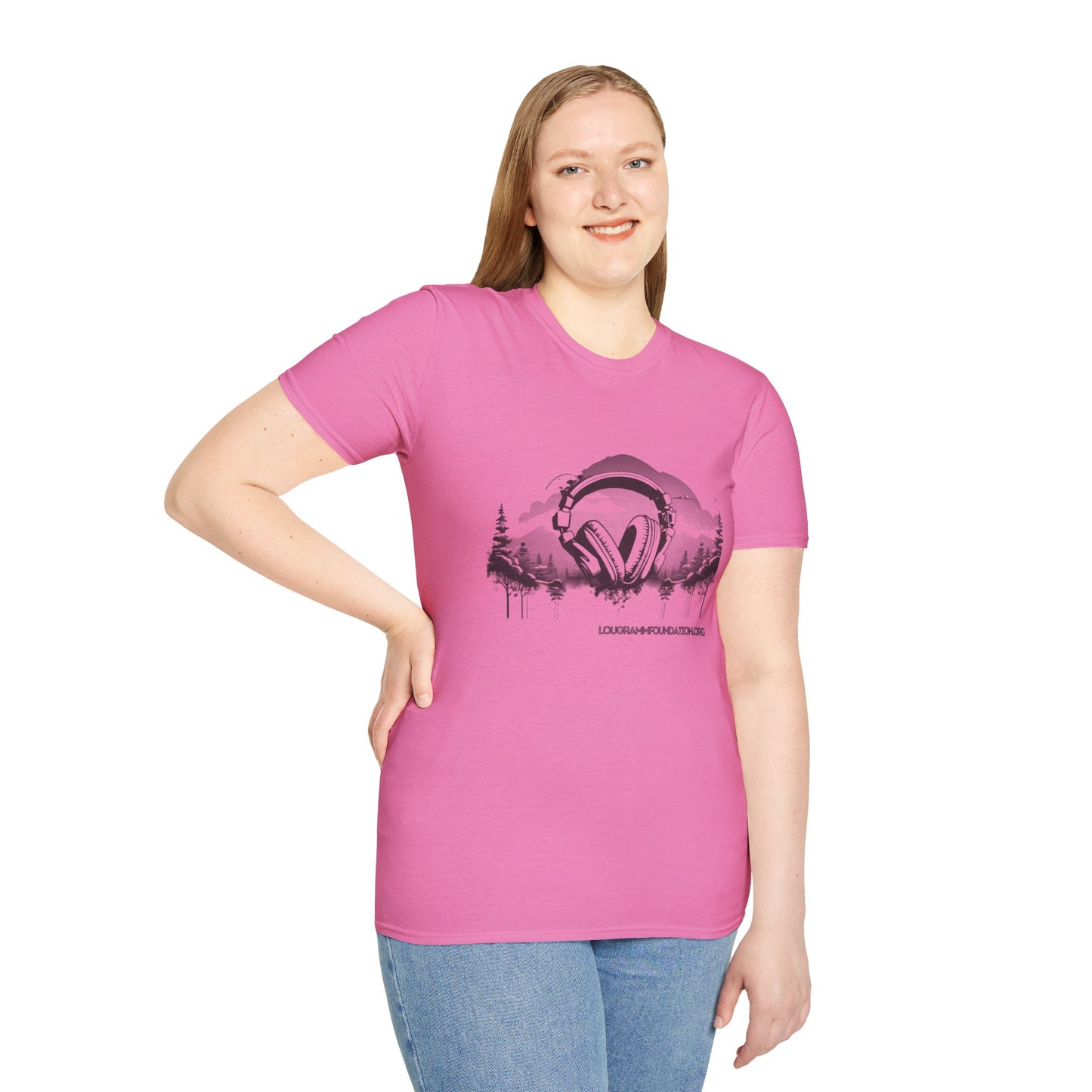 Headphones Sky Unisex Softstyle T-Shirt