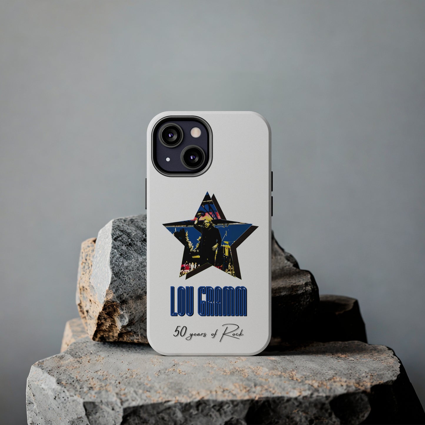 Lou Gramm 50 Years of Rock - Blue Star iPhone Case