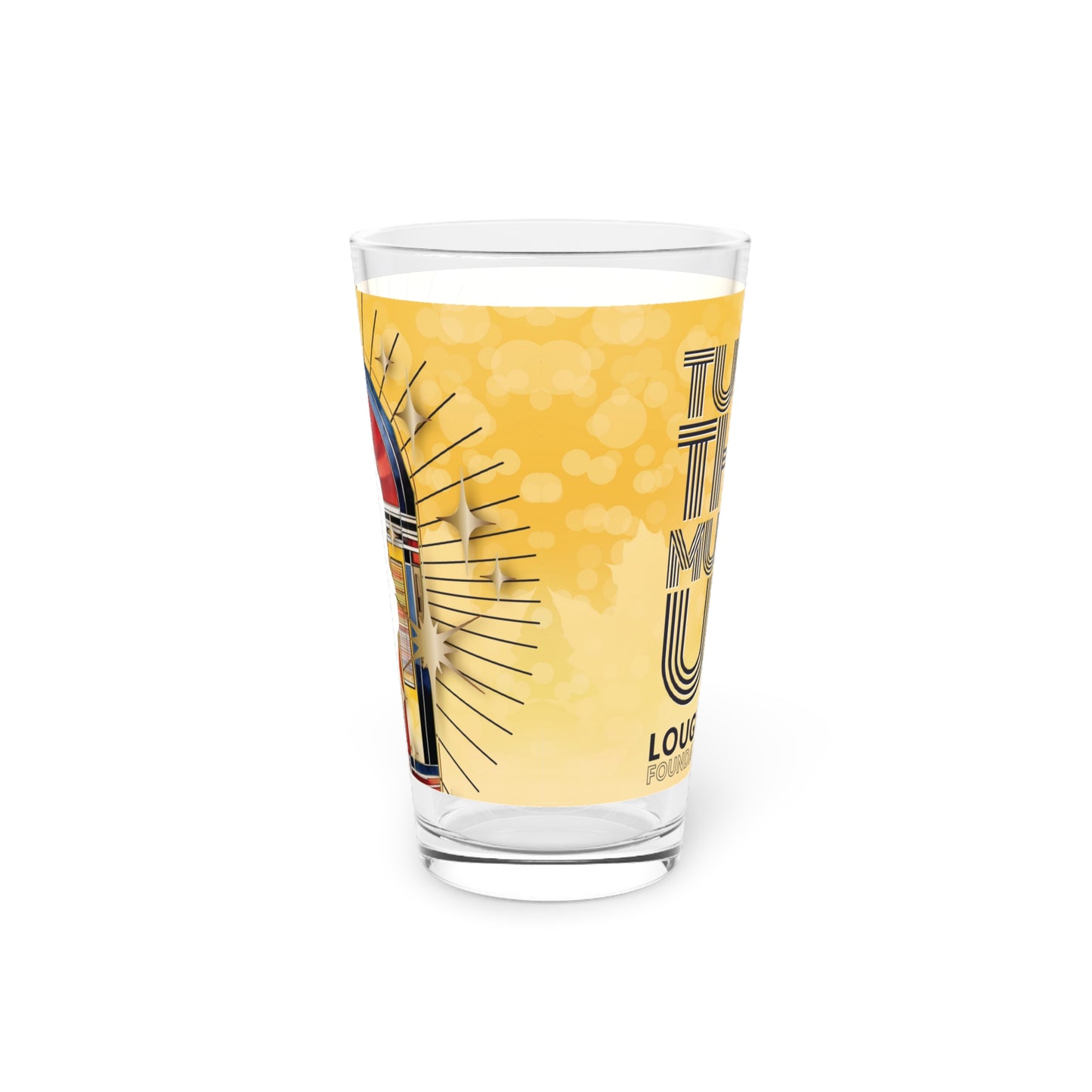 Turn the music up Seasonal Fall Pint Glass, 16oz