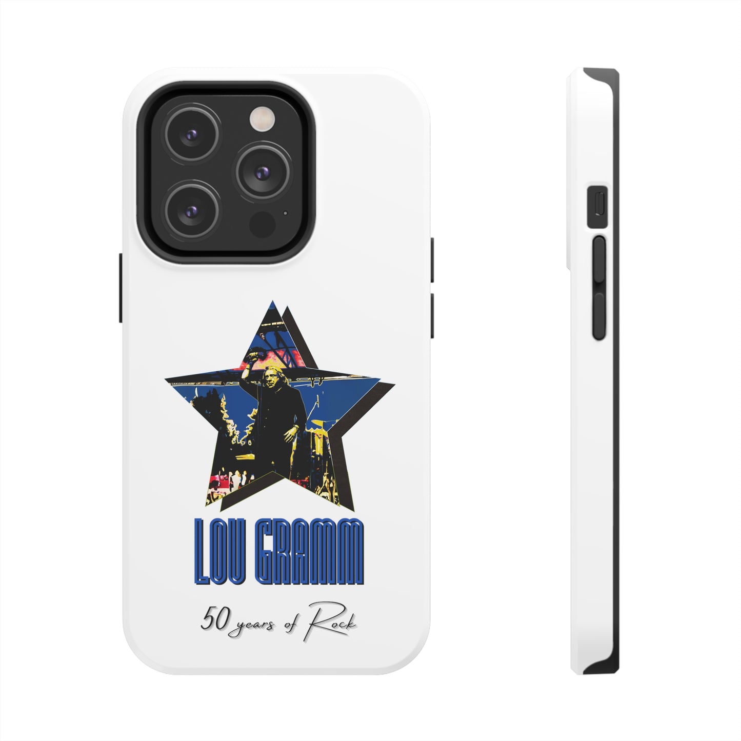 Lou Gramm 50 Years of Rock - Blue Star iPhone Case