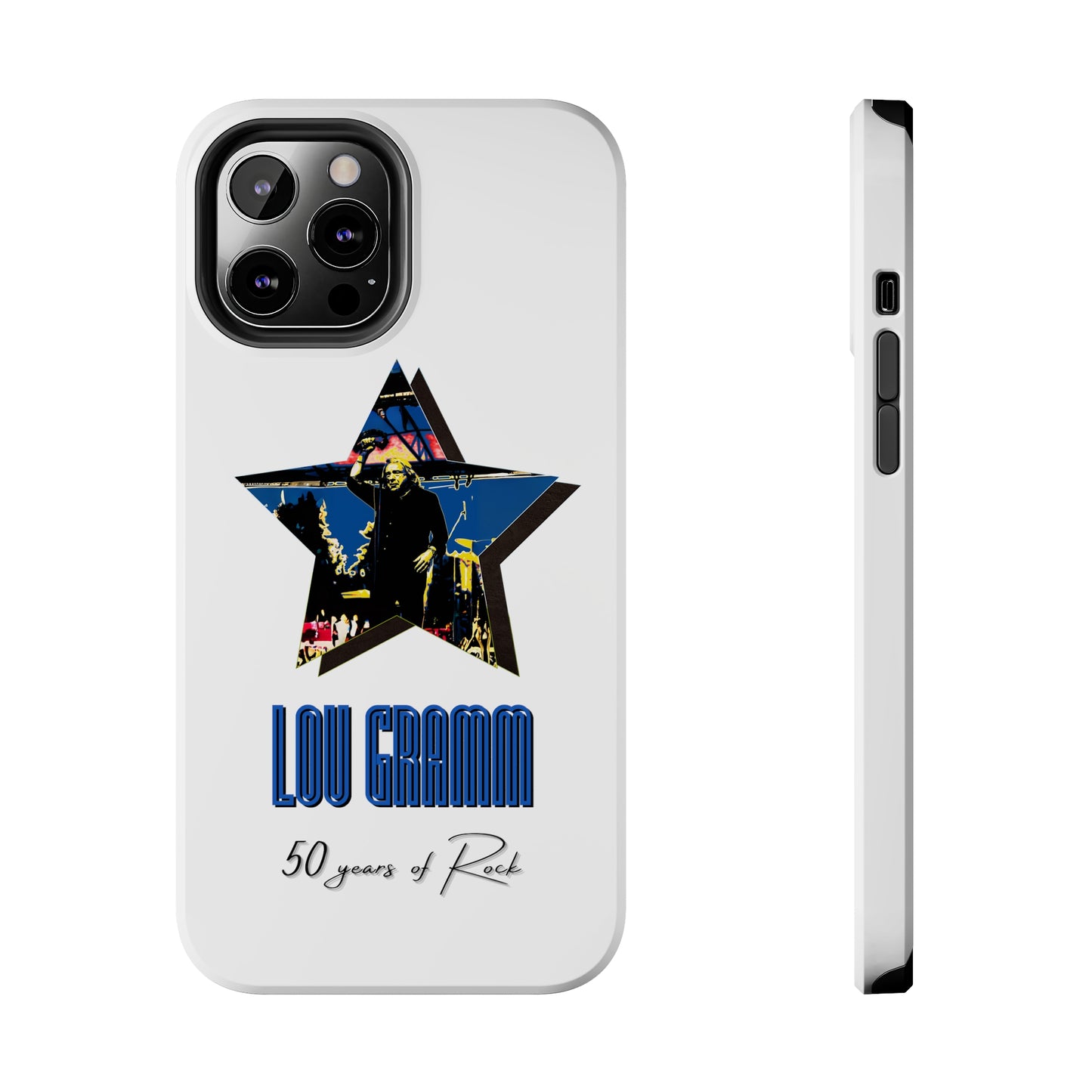 Lou Gramm 50 Years of Rock - Blue Star iPhone Case