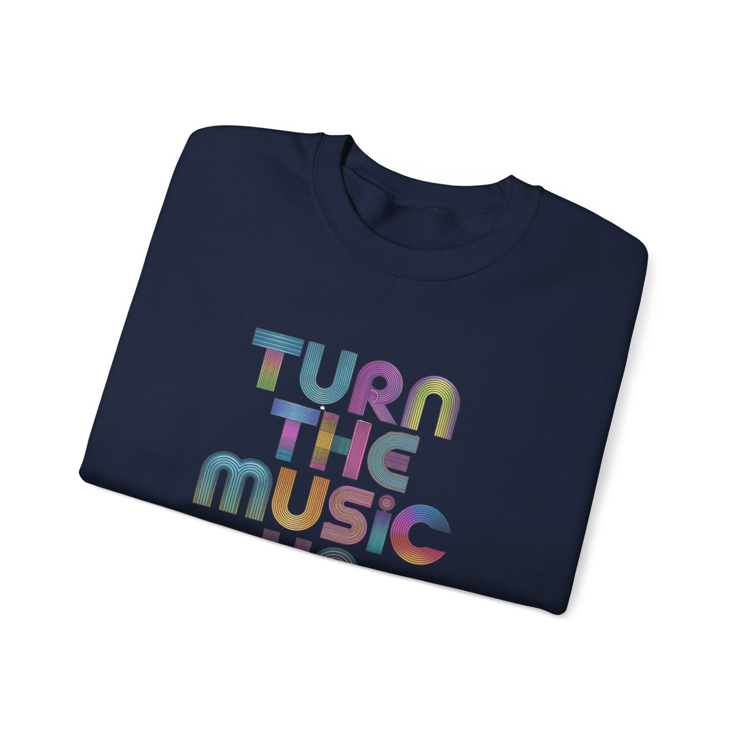 TURN THE MUSIC UP! Heavy Blend™ Crewneck Sweatshirt