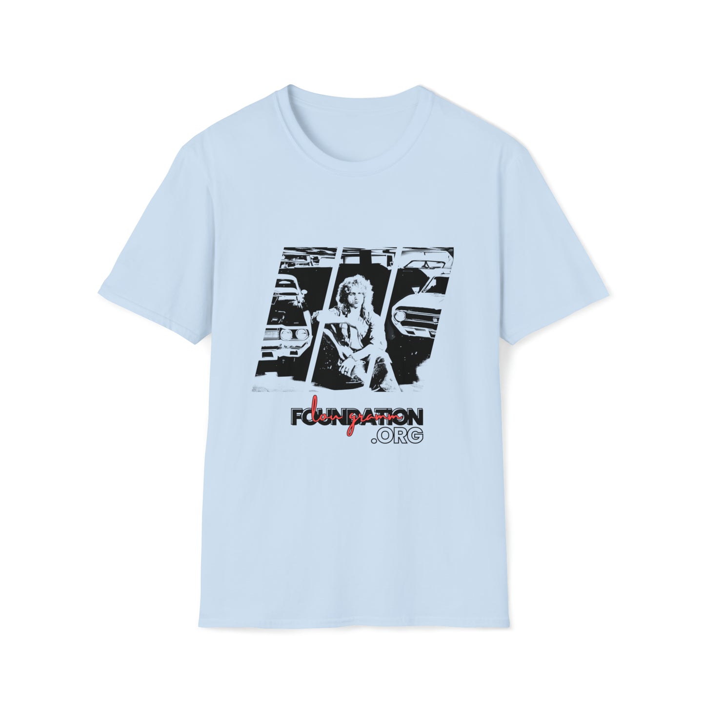 Lou’s Garage Black logo - Unisex Softstyle T-Shirt