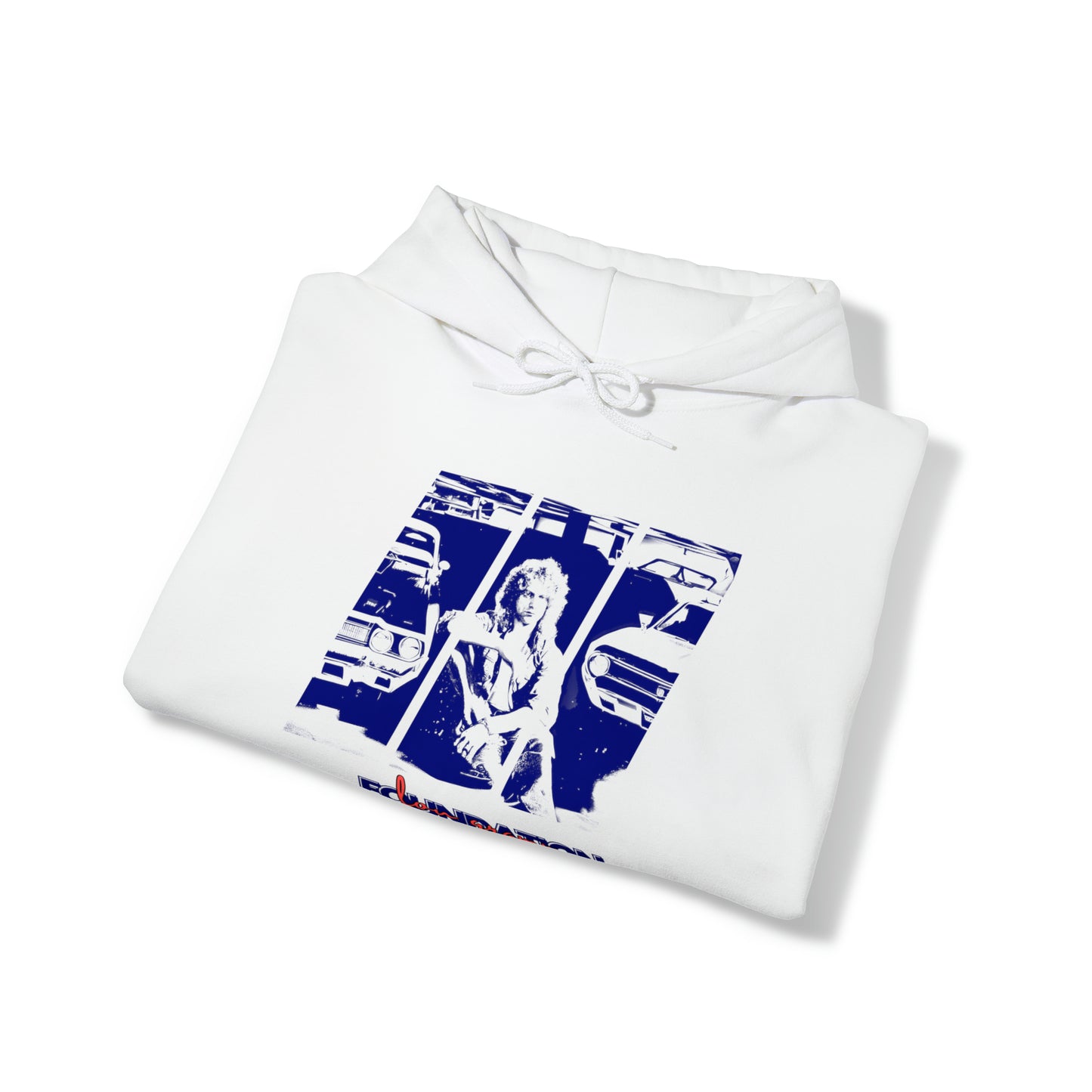 Lou’s Garage Blue logo - Unisex Heavy Blend™ Hooded Sweatshirt