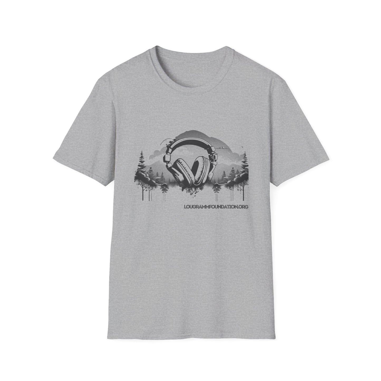 Headphones Sky Unisex Softstyle T-Shirt