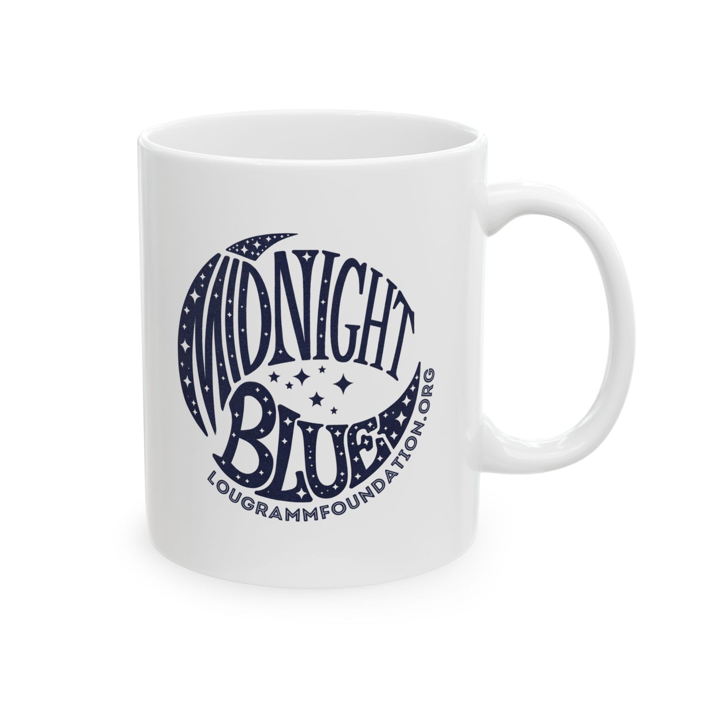 Midnight Blue Ceramic Coffee Mug - 11oz