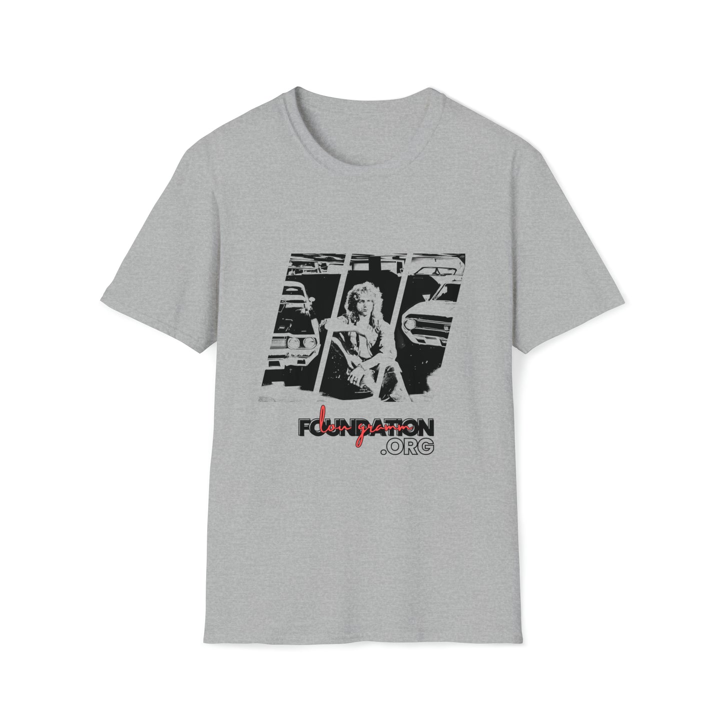 Lou’s Garage Black logo - Unisex Softstyle T-Shirt