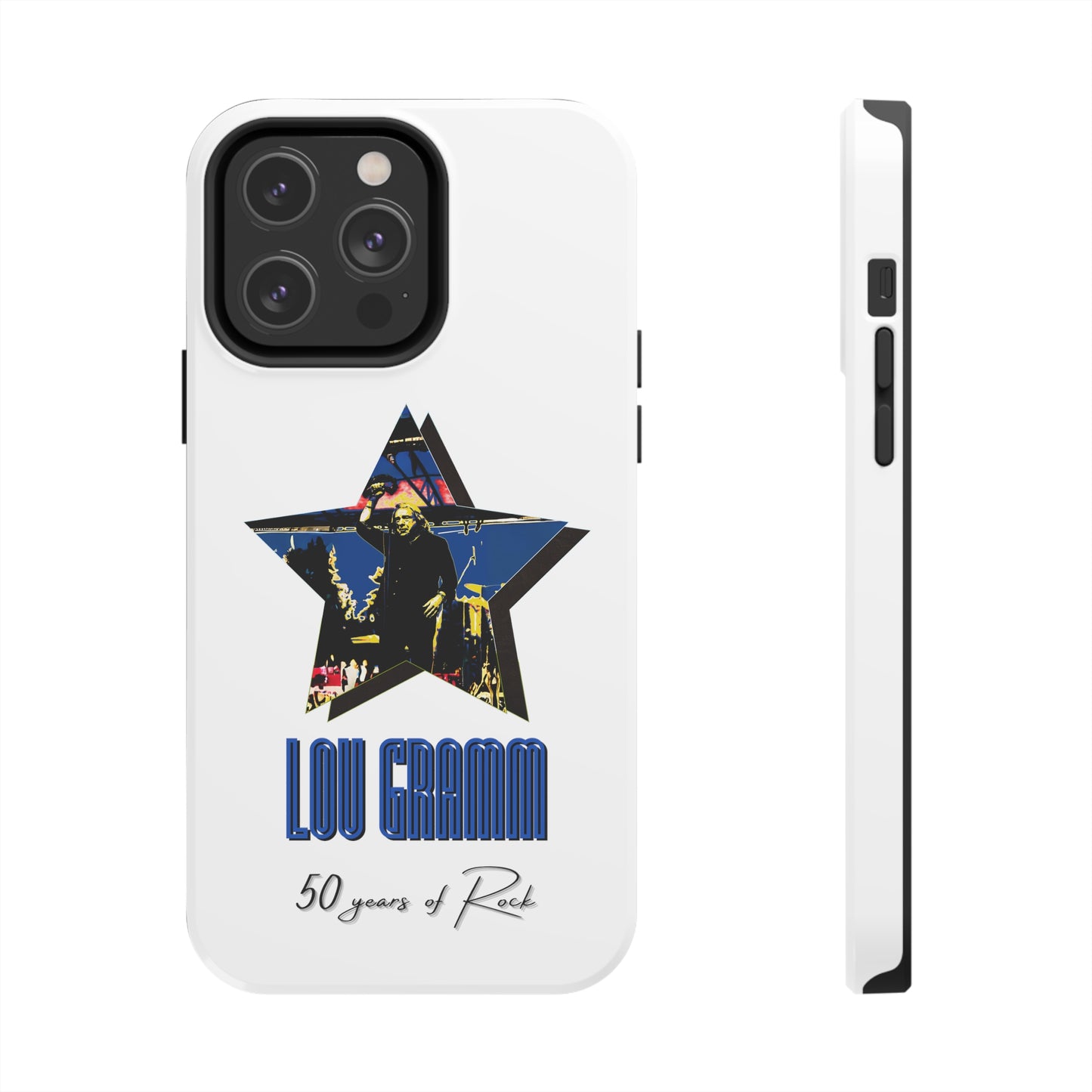 Lou Gramm 50 Years of Rock - Blue Star iPhone Case