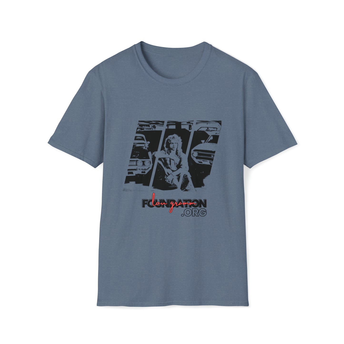 Lou’s Garage Black logo - Unisex Softstyle T-Shirt