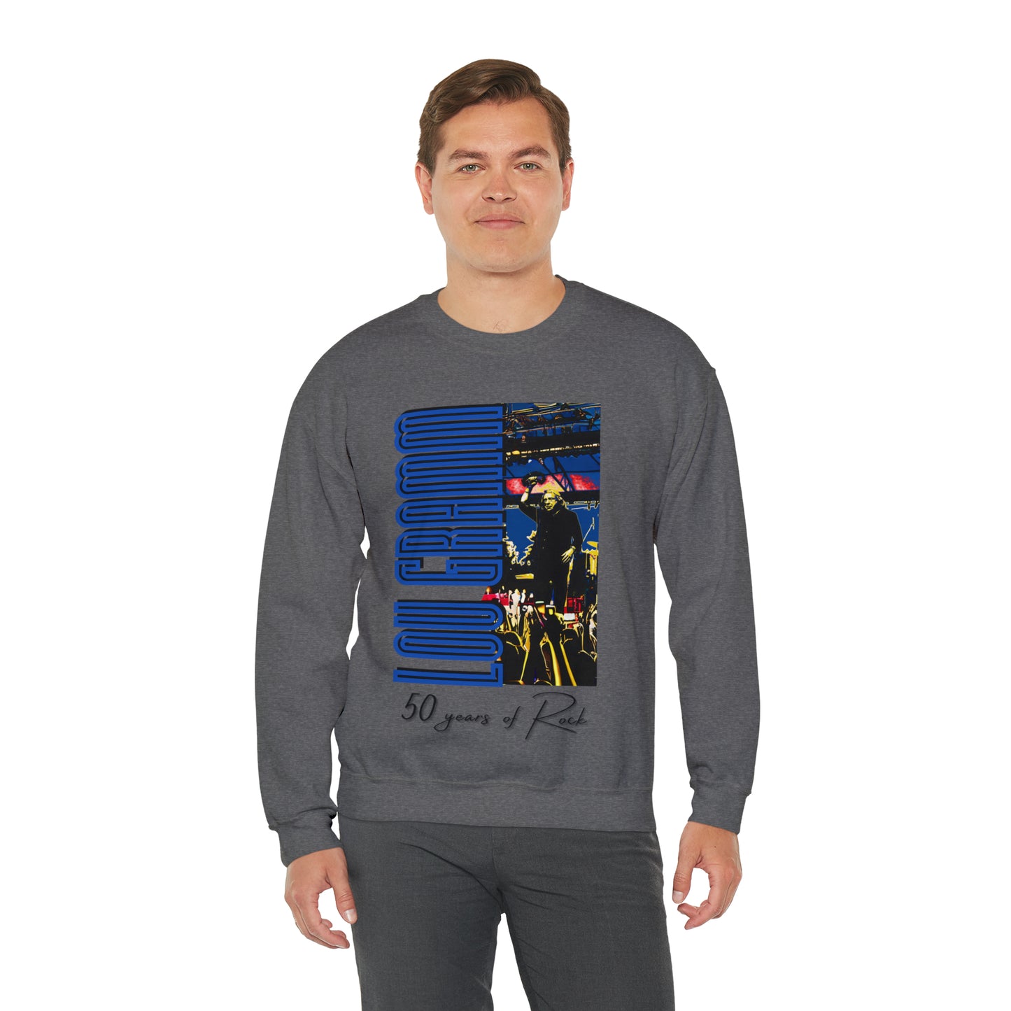 Lou Gramm 50 Years of Rock - Unisex Heavy Blend™ Crewneck Sweatshirt