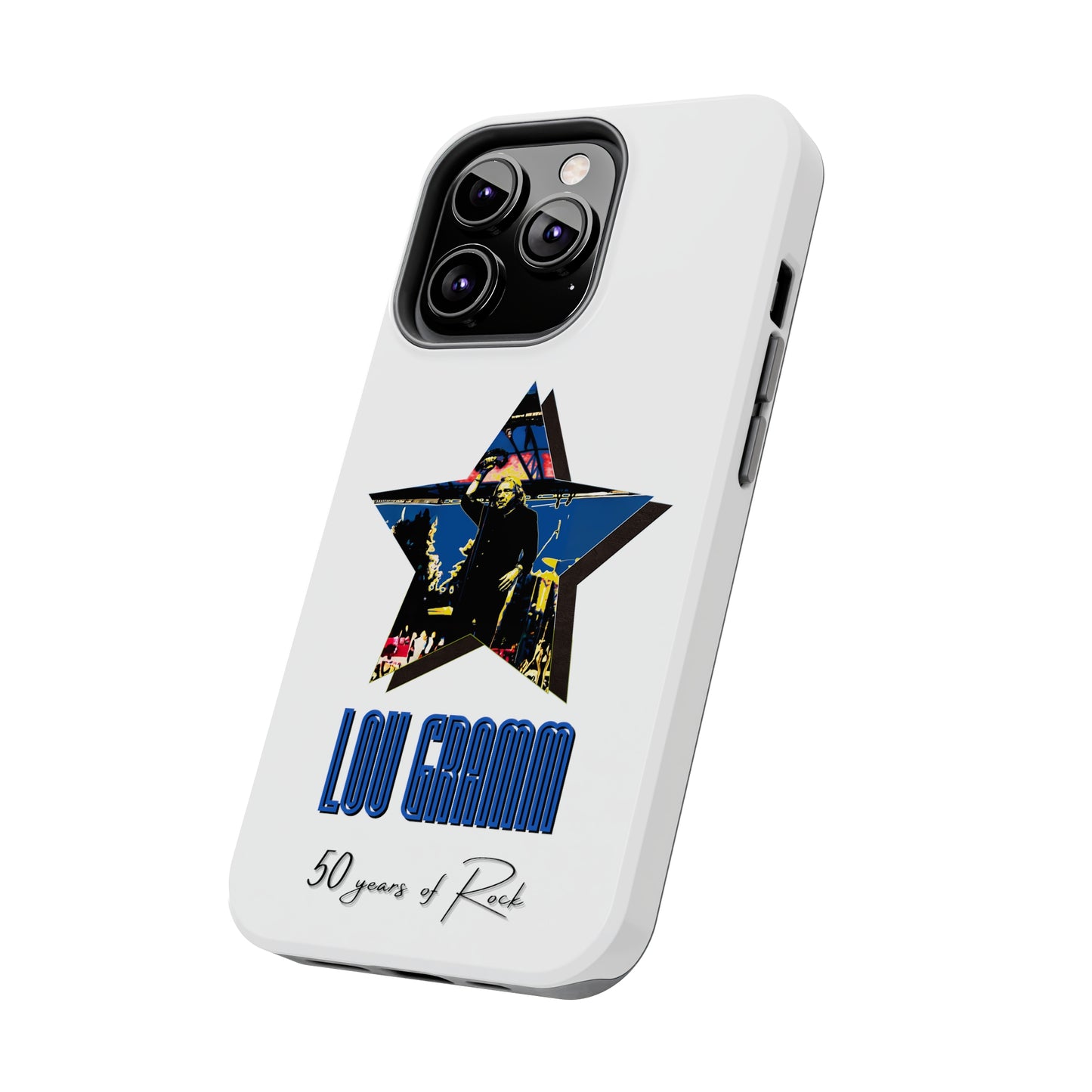 Lou Gramm 50 Years of Rock - Blue Star iPhone Case