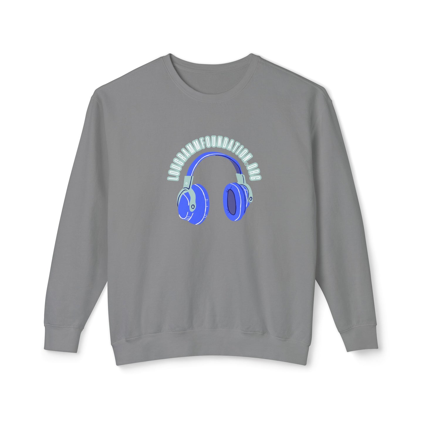 Headphones Lightweight Crewneck Sweatshirt