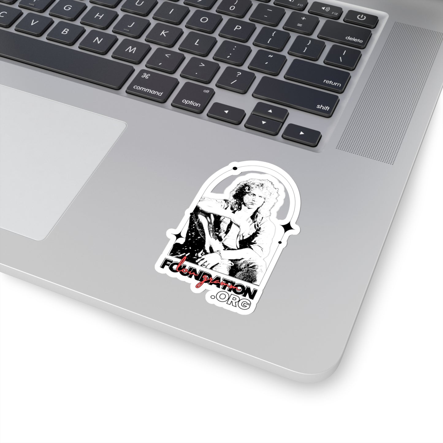 Lou Gramm Foundation Stencil Black Kiss-Cut Stickers