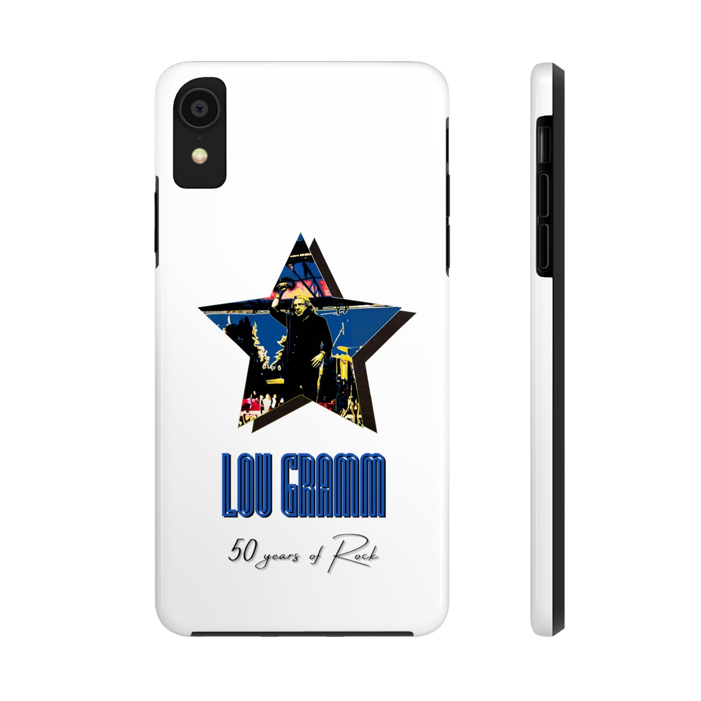 Lou Gramm 50 Years of Rock - Blue Star iPhone Case