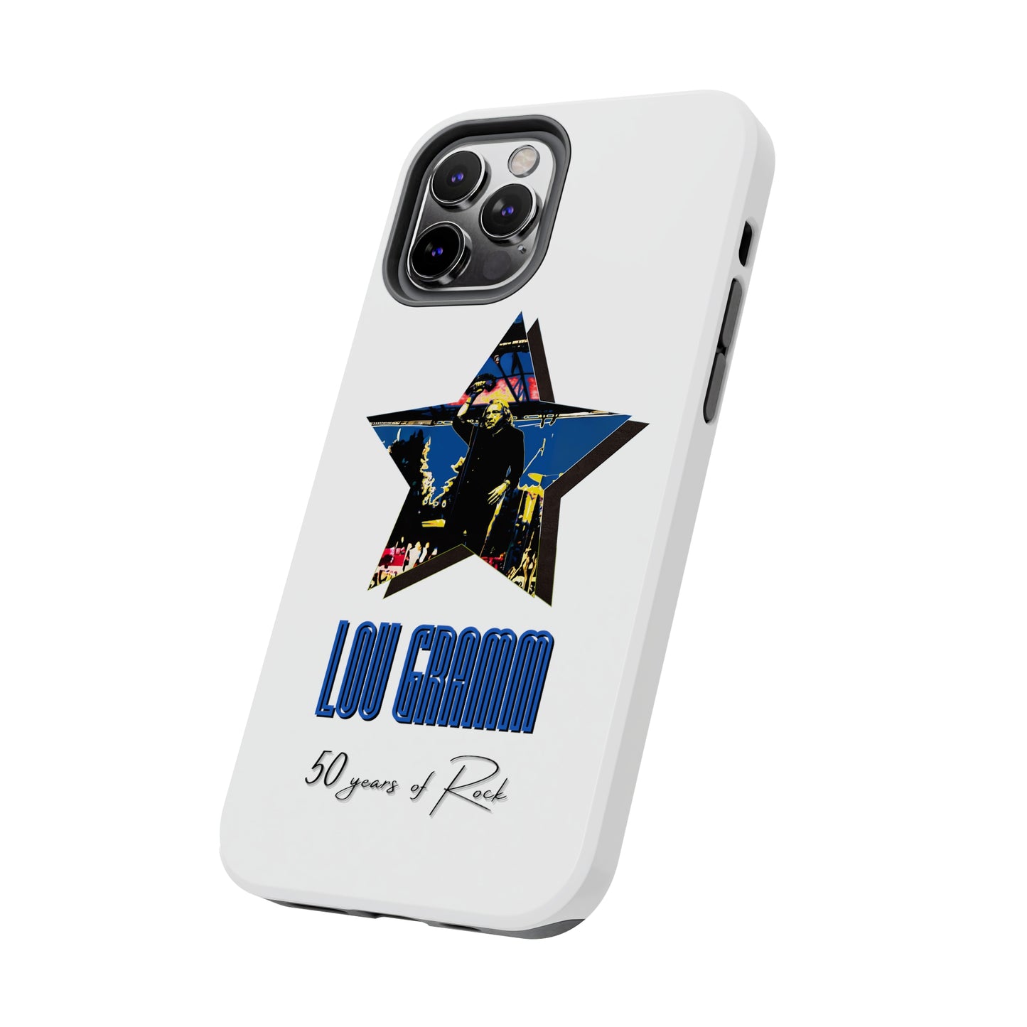 Lou Gramm 50 Years of Rock - Blue Star iPhone Case