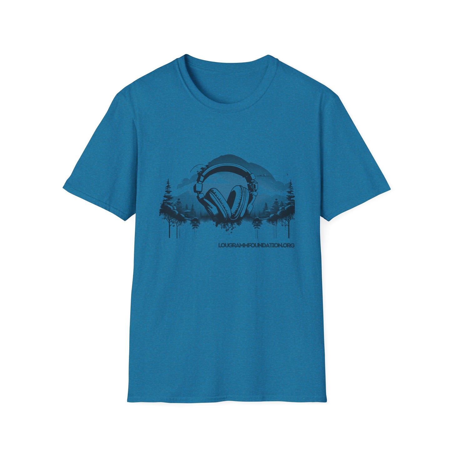 Headphones Sky Unisex Softstyle T-Shirt