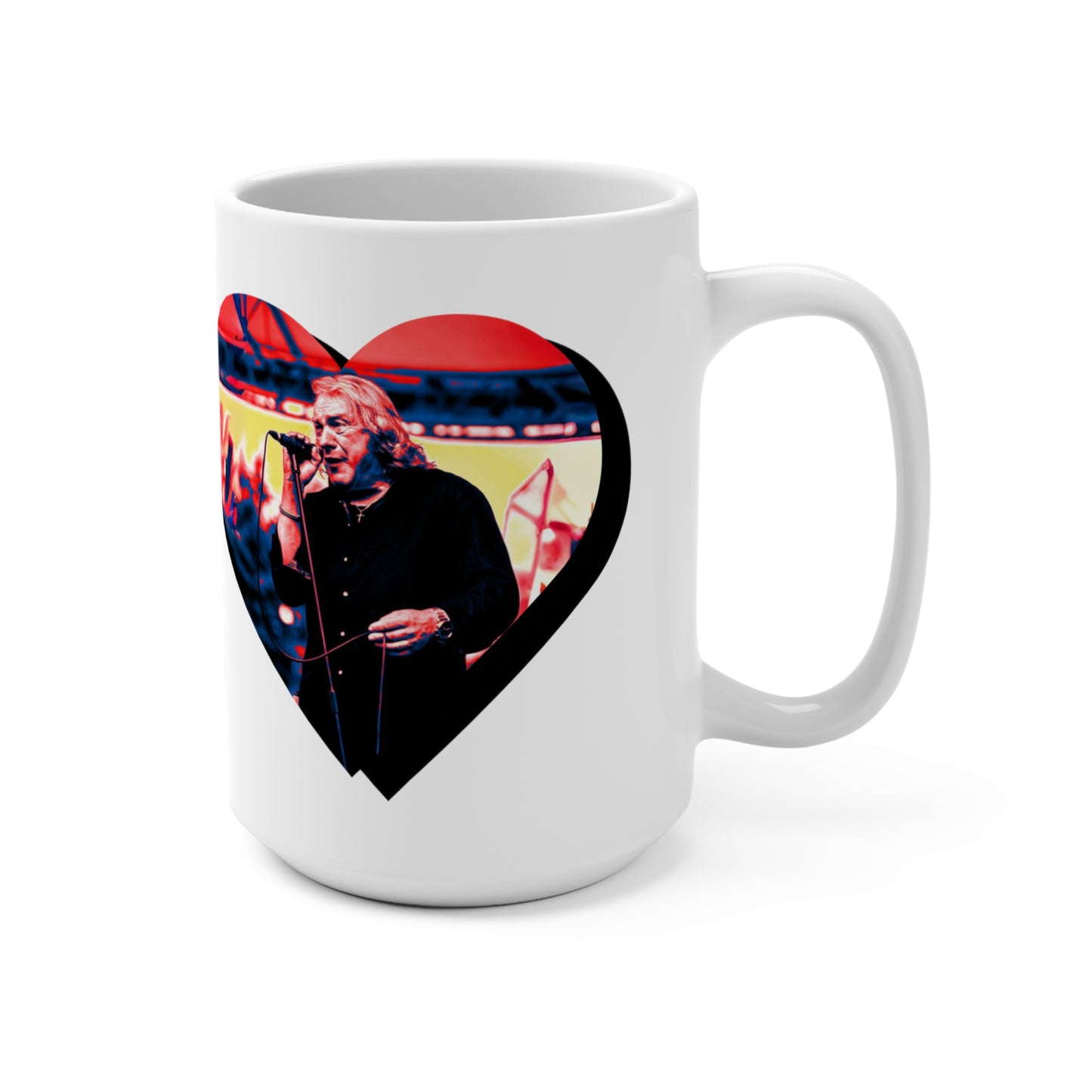 Lou Gramm 50 Years of Rock - Red Heart Mug 15oz