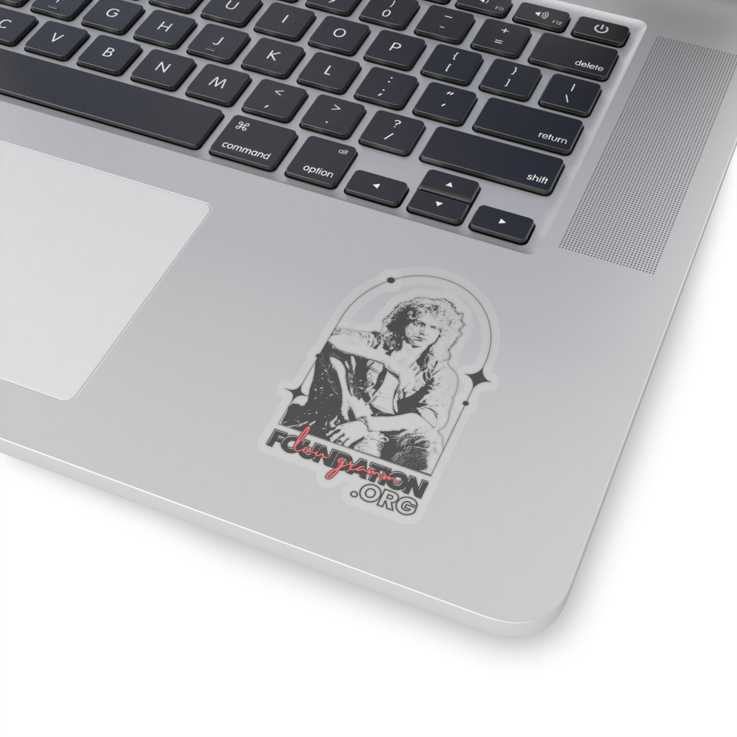 Lou Gramm Foundation Stencil Black Kiss-Cut Stickers