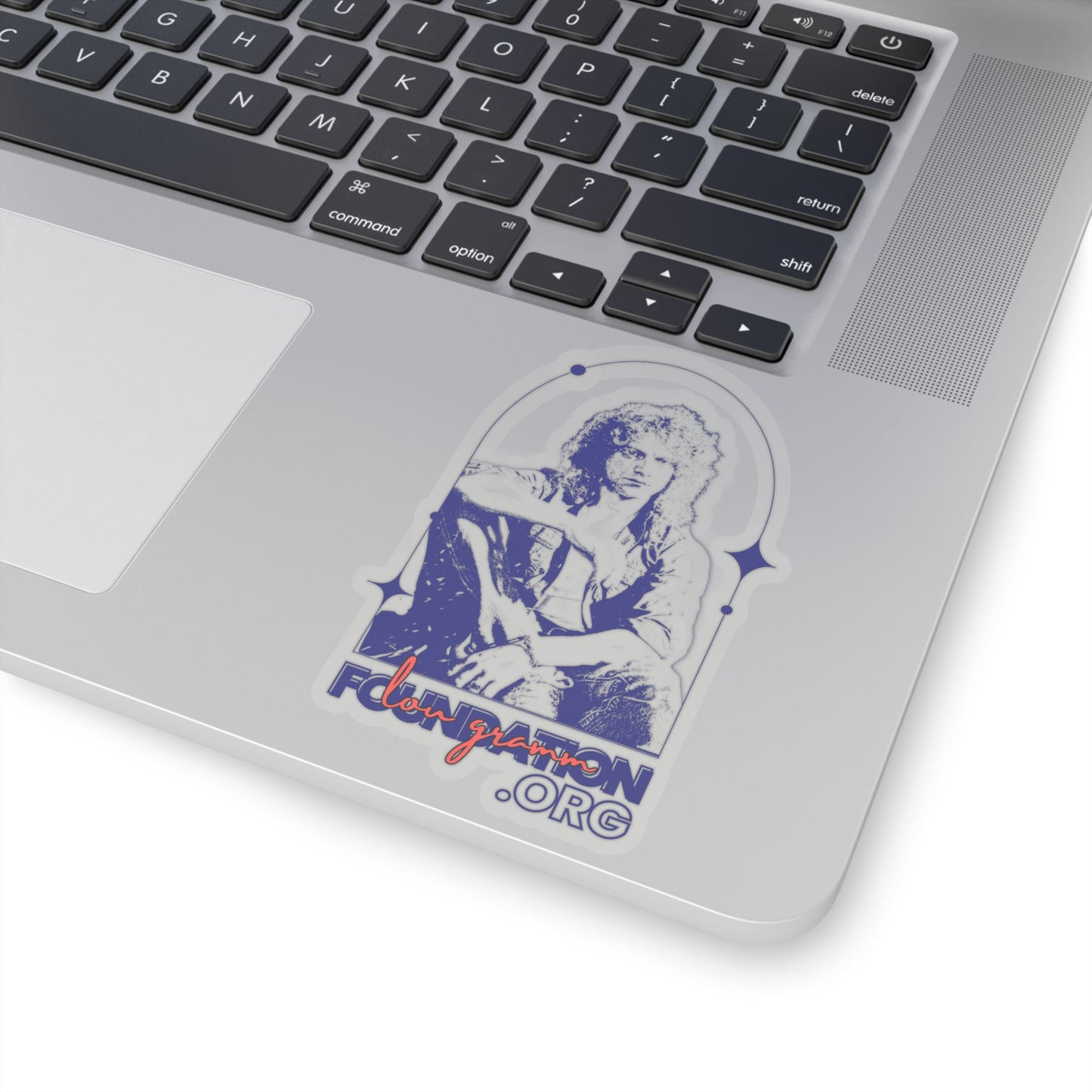 Lou Gramm Foundation Stencil Blue Kiss-Cut Stickers