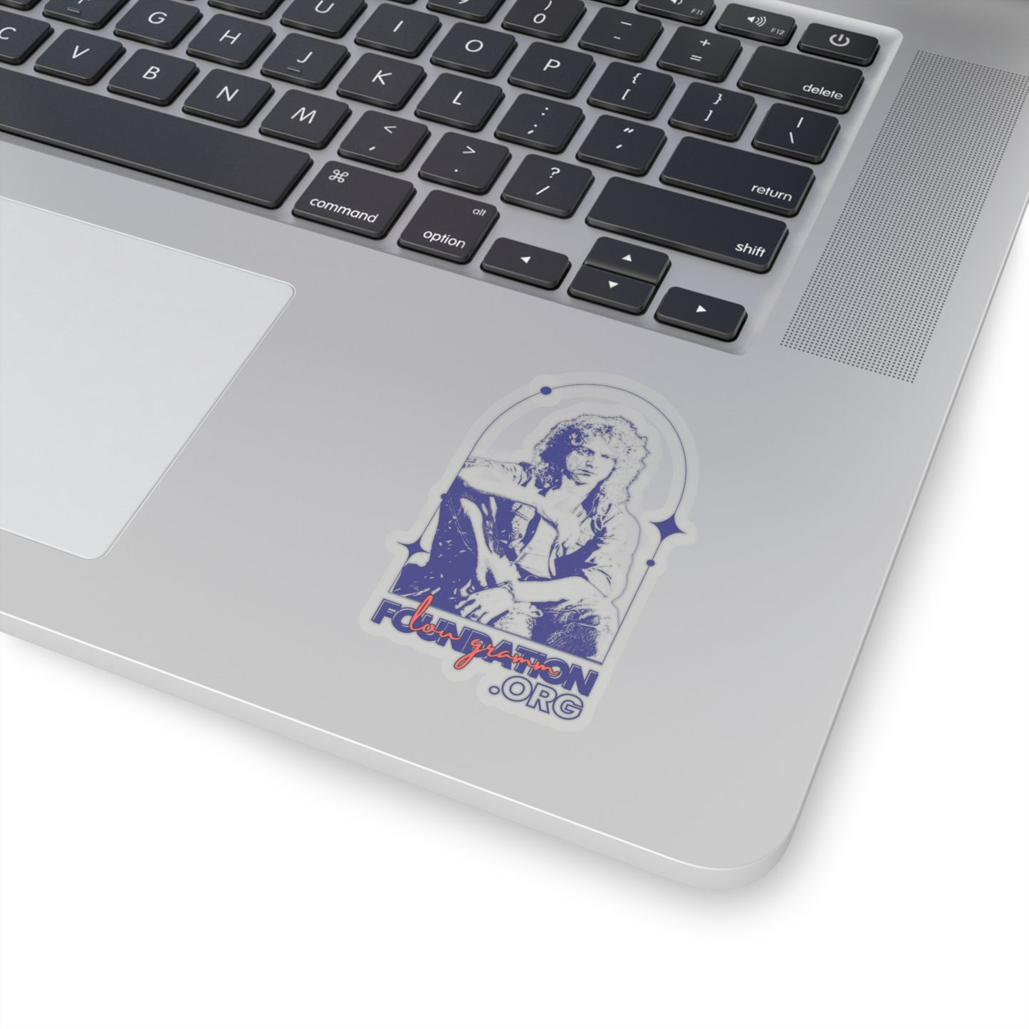 Lou Gramm Foundation Stencil Blue Kiss-Cut Stickers