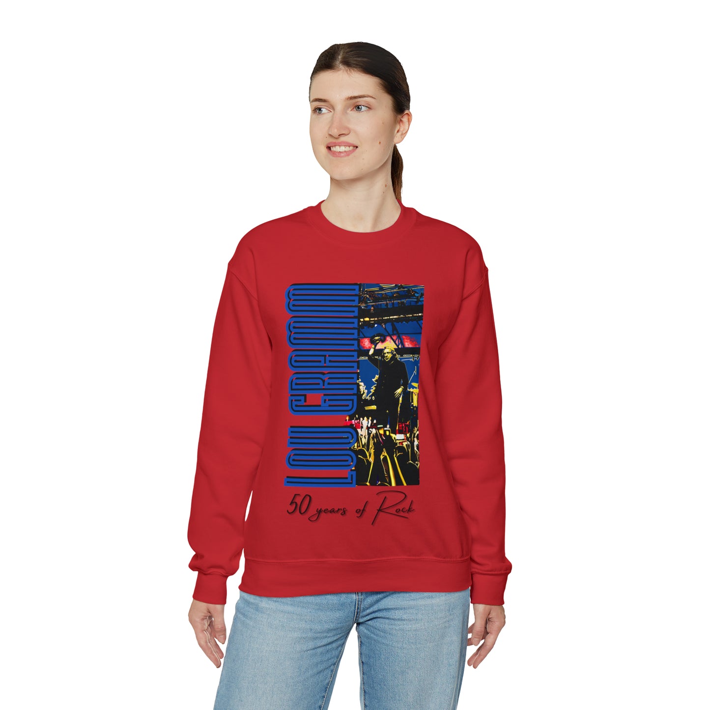 Lou Gramm 50 Years of Rock - Unisex Heavy Blend™ Crewneck Sweatshirt