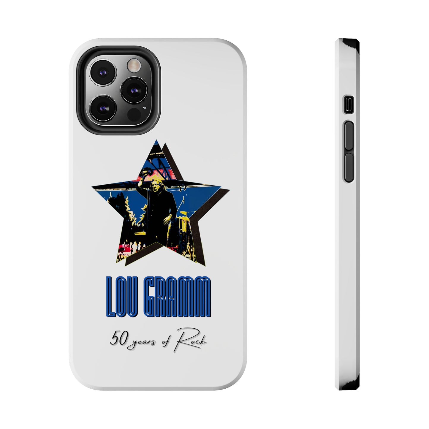 Lou Gramm 50 Years of Rock - Blue Star iPhone Case
