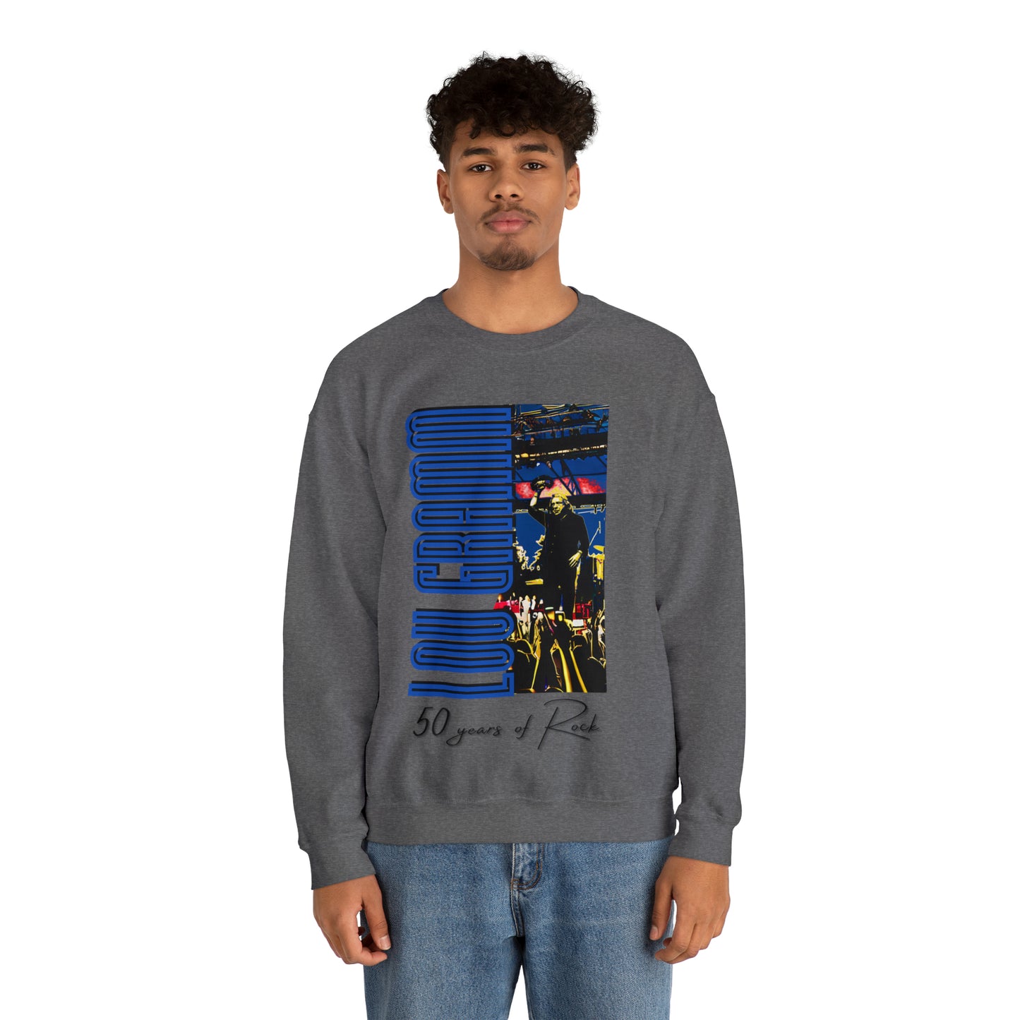 Lou Gramm 50 Years of Rock - Unisex Heavy Blend™ Crewneck Sweatshirt