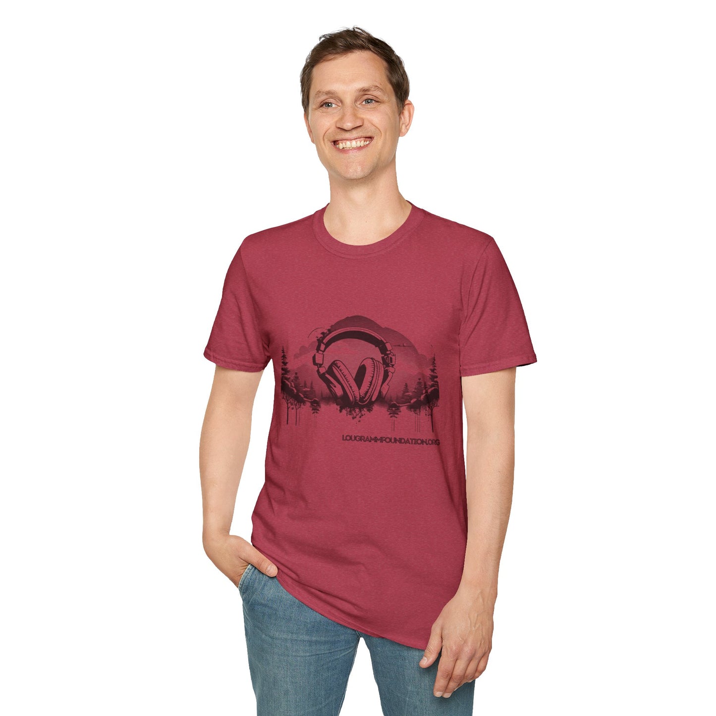 Headphones Sky Unisex Softstyle T-Shirt