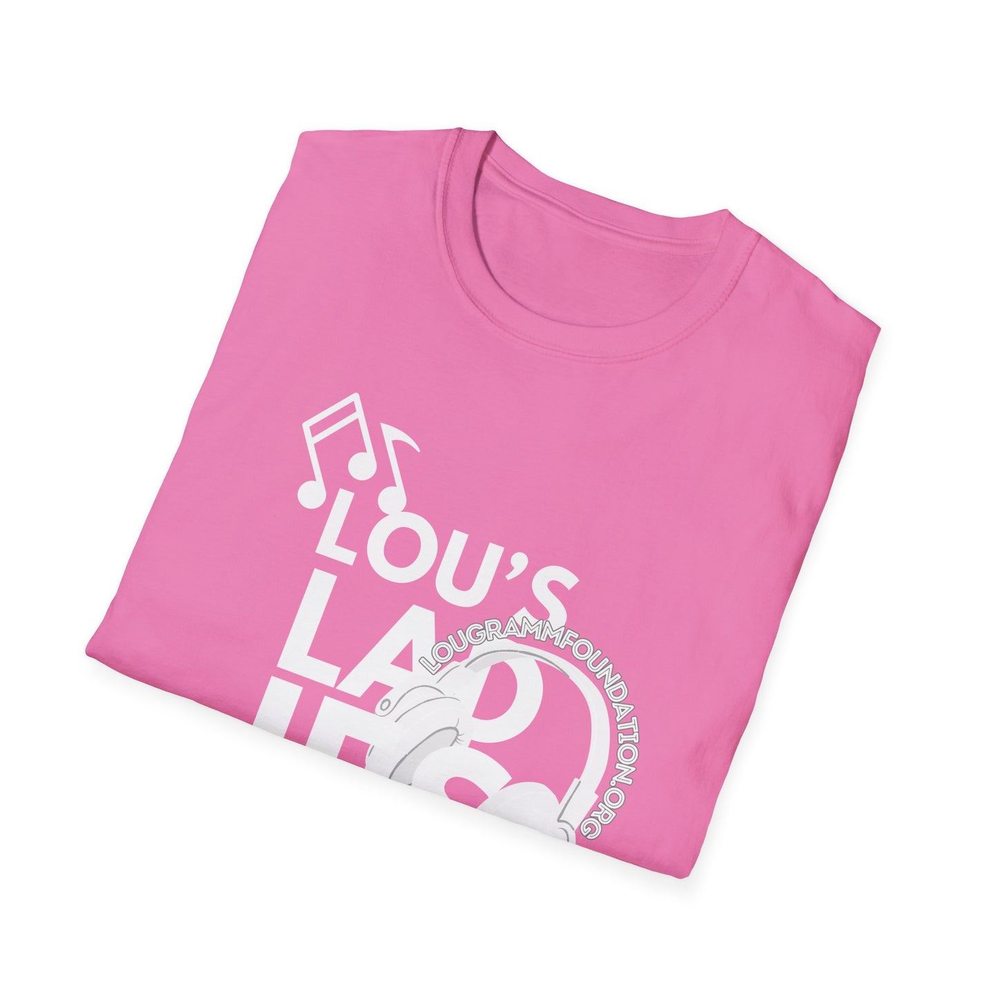 Lou's Ladies white logo Softstyle T-Shirt