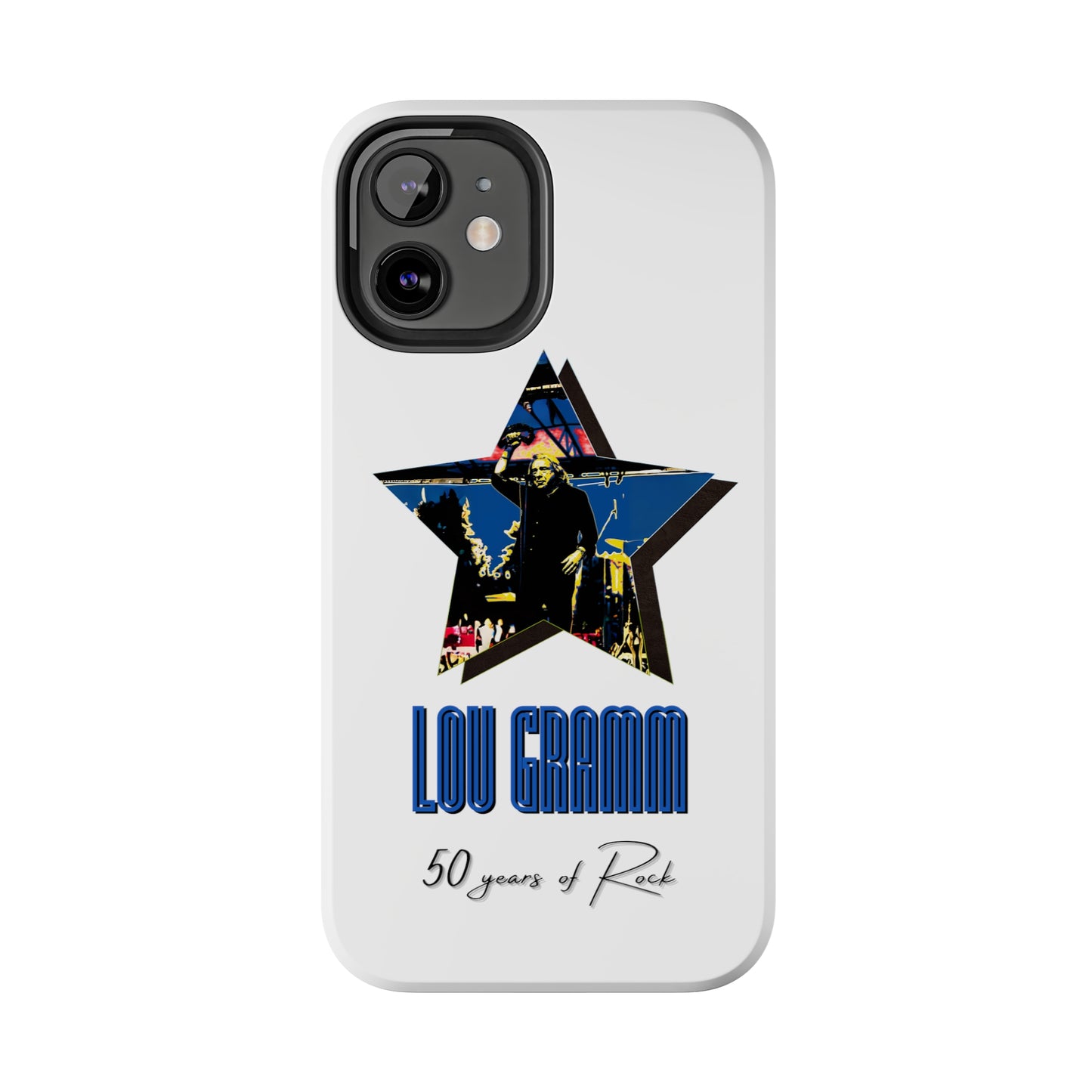 Lou Gramm 50 Years of Rock - Blue Star iPhone Case
