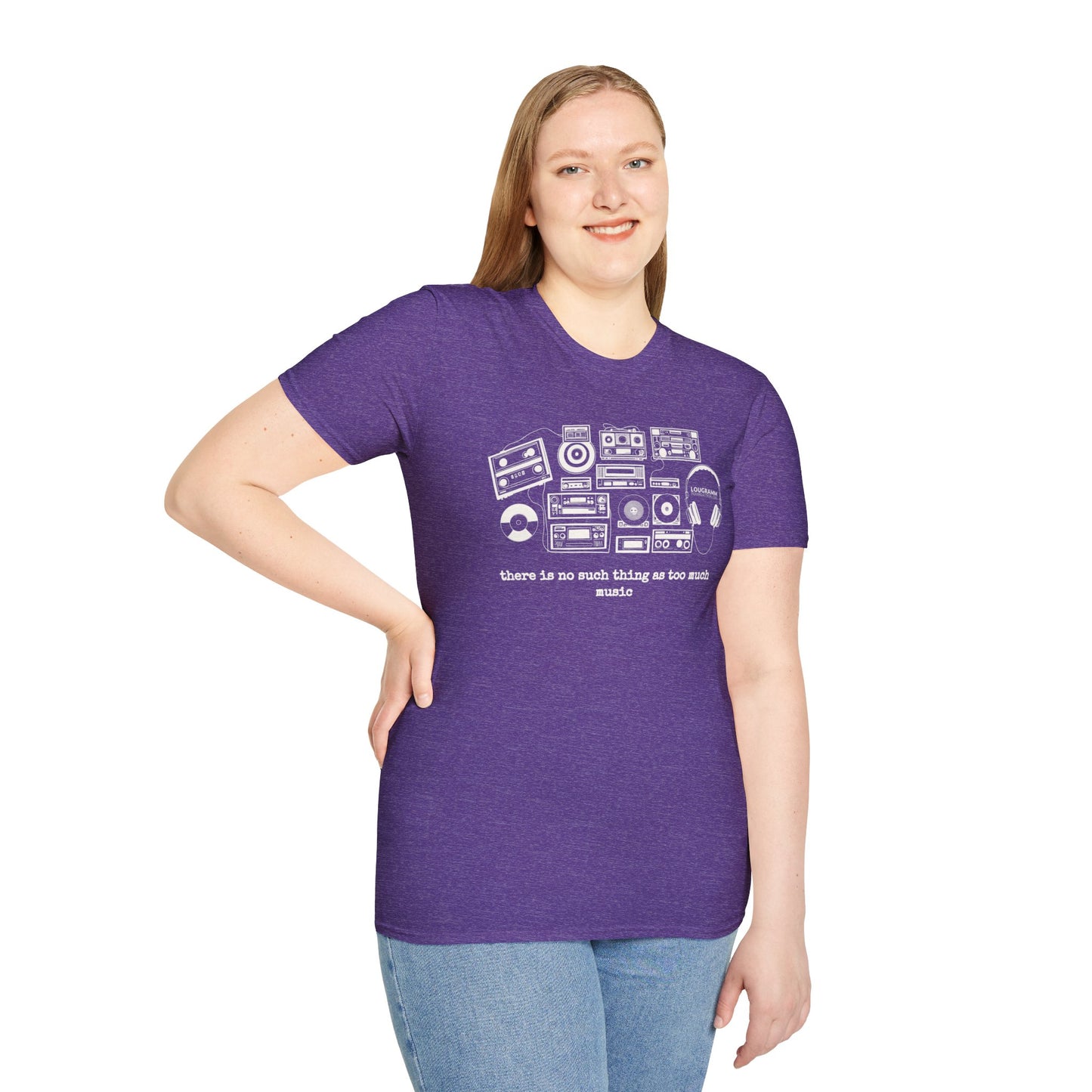There is no such thing as too Much Music Unisex Softstyle T-Shirt