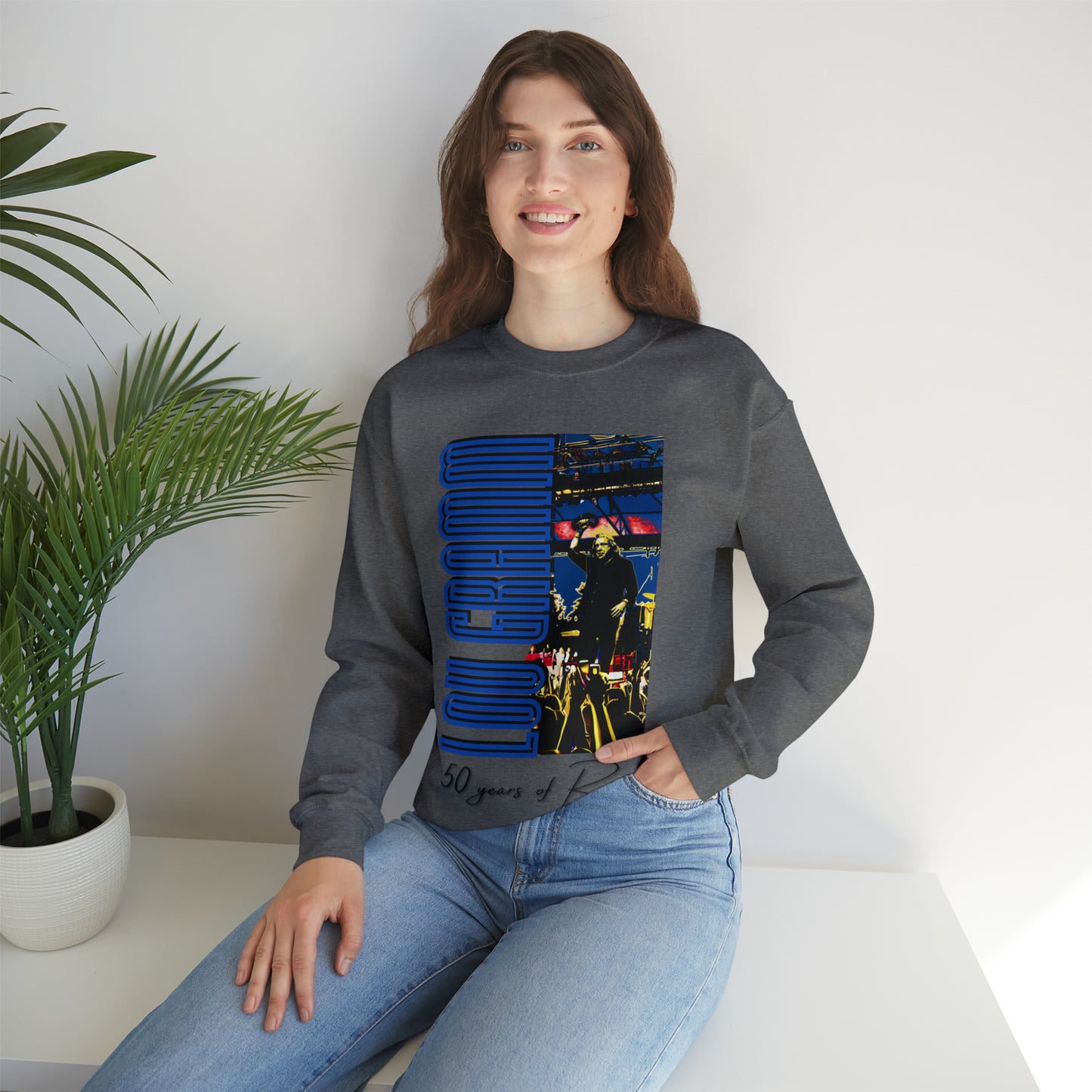 Lou Gramm 50 Years of Rock - Unisex Heavy Blend™ Crewneck Sweatshirt