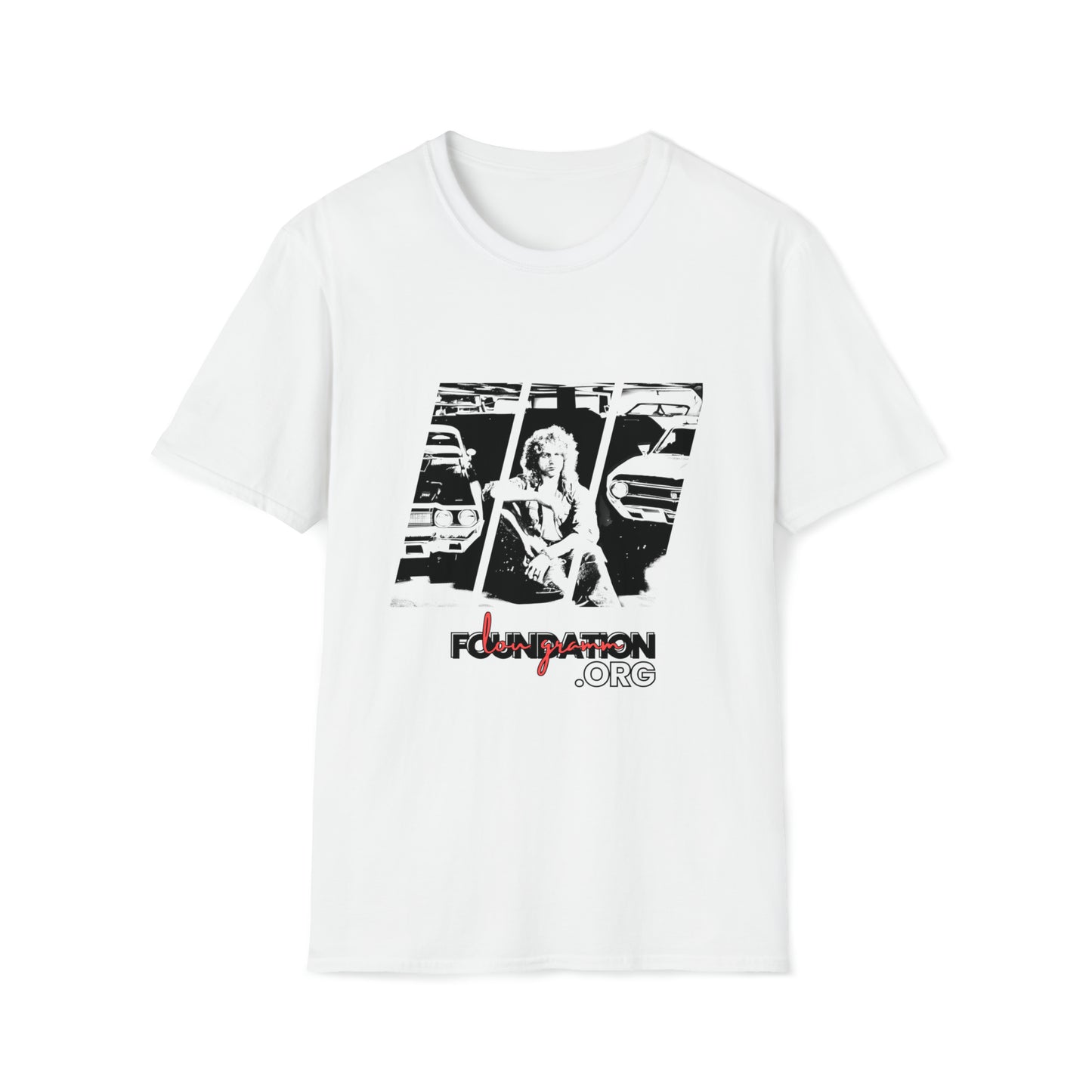 Lou’s Garage Black logo - Unisex Softstyle T-Shirt