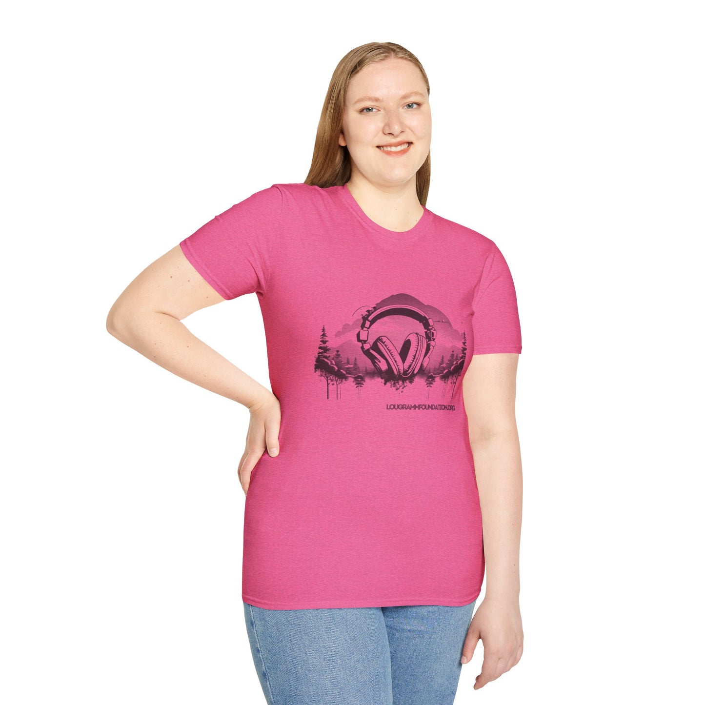 Headphones Sky Unisex Softstyle T-Shirt