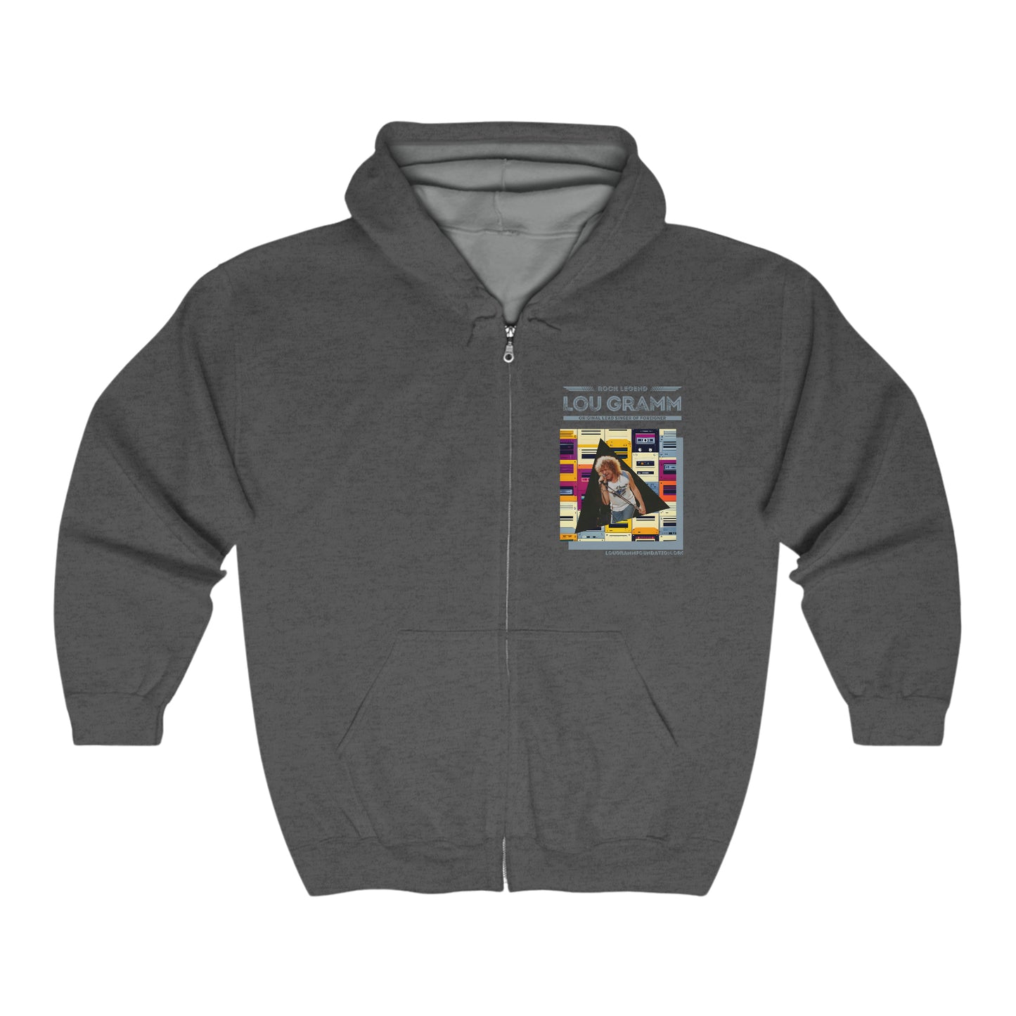 Rock Legend Lou Gramm Unisex Heavy Blend™ Full Zip Hooded Sweatshirt
