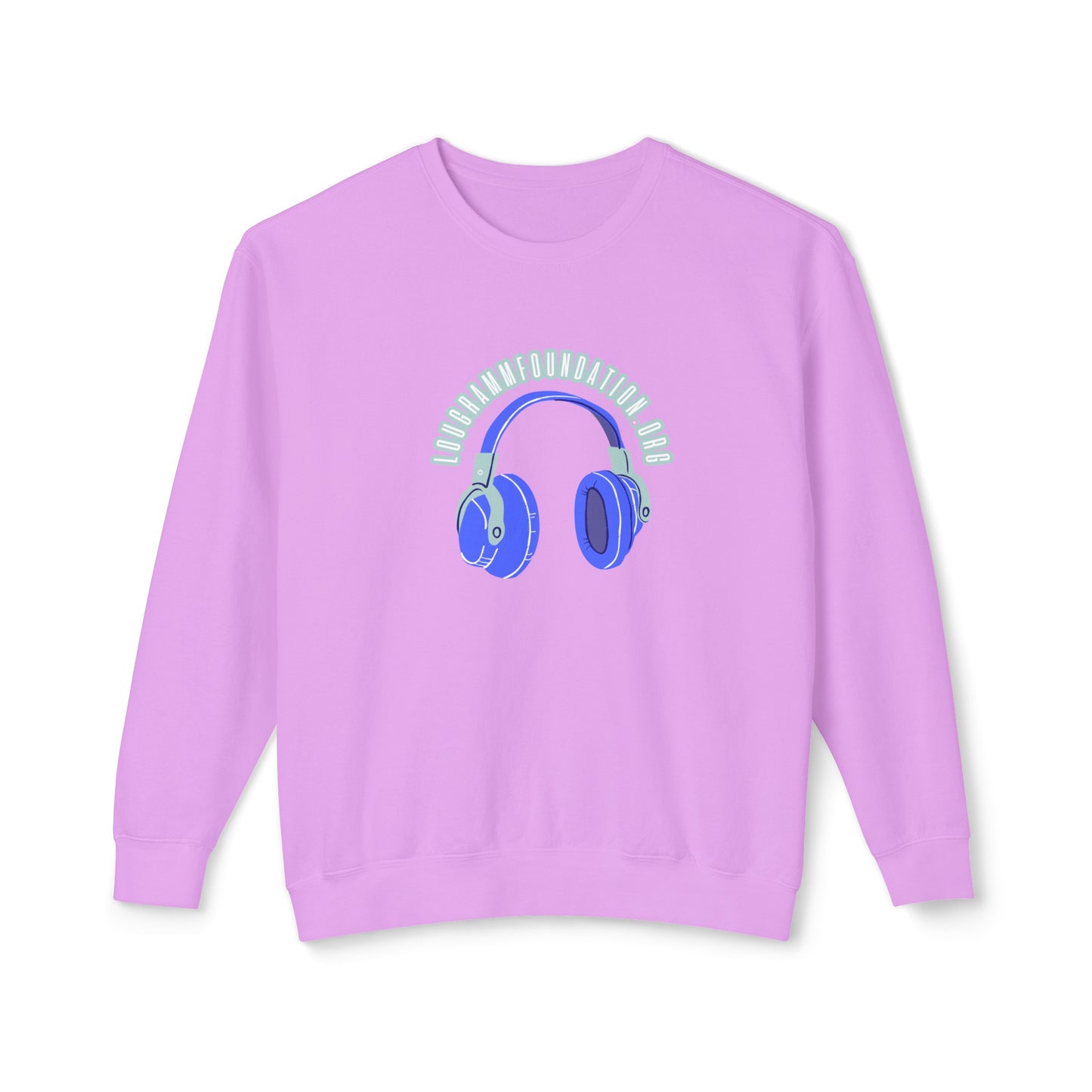 Headphones Lightweight Crewneck Sweatshirt