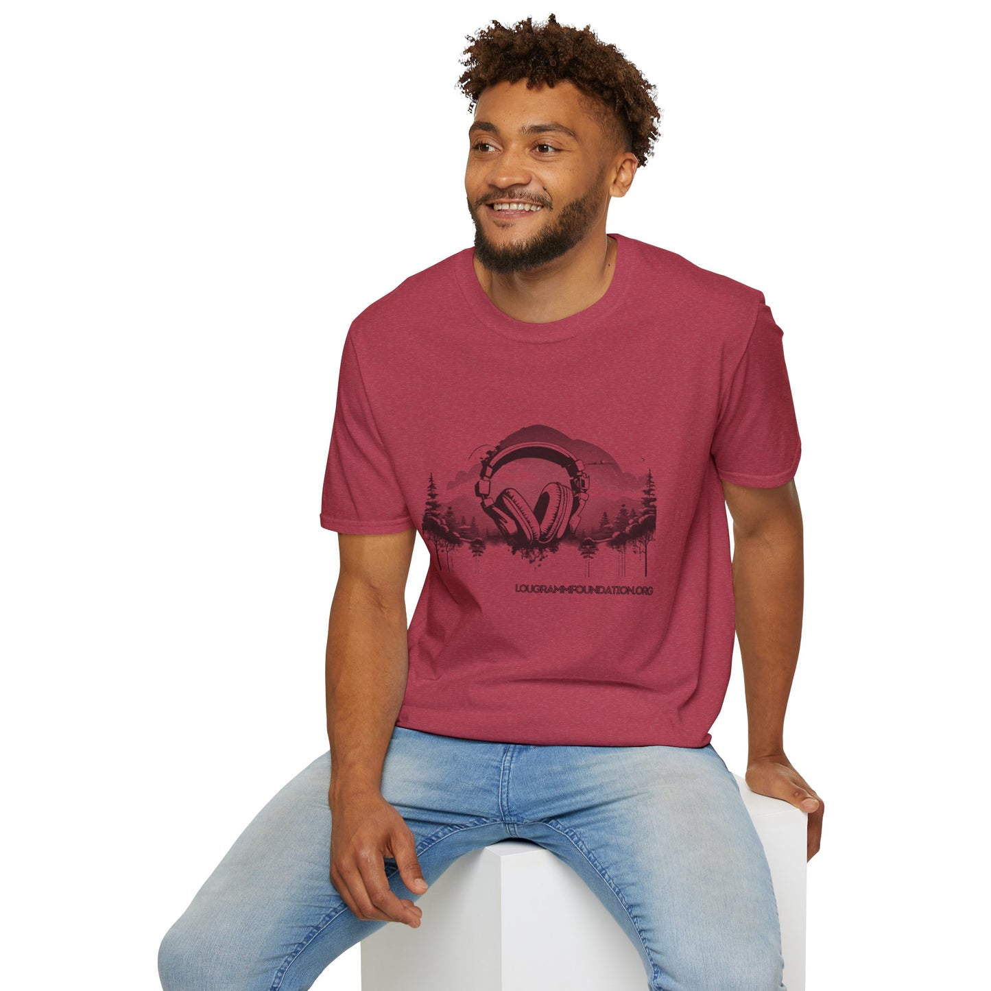 Headphones Sky Unisex Softstyle T-Shirt